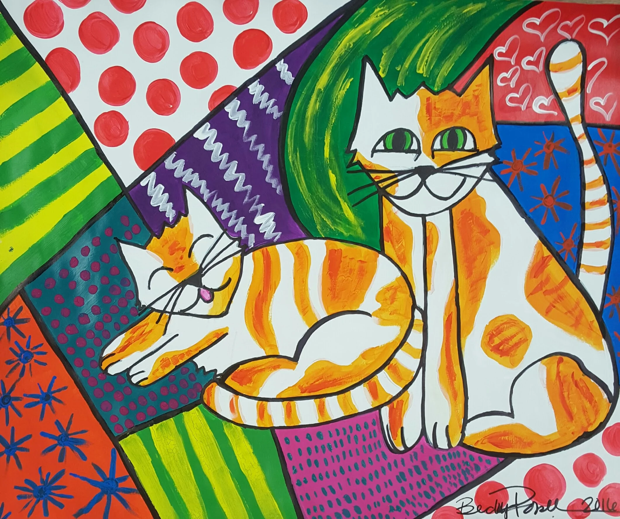 Romero Britto Inspired Pop Art