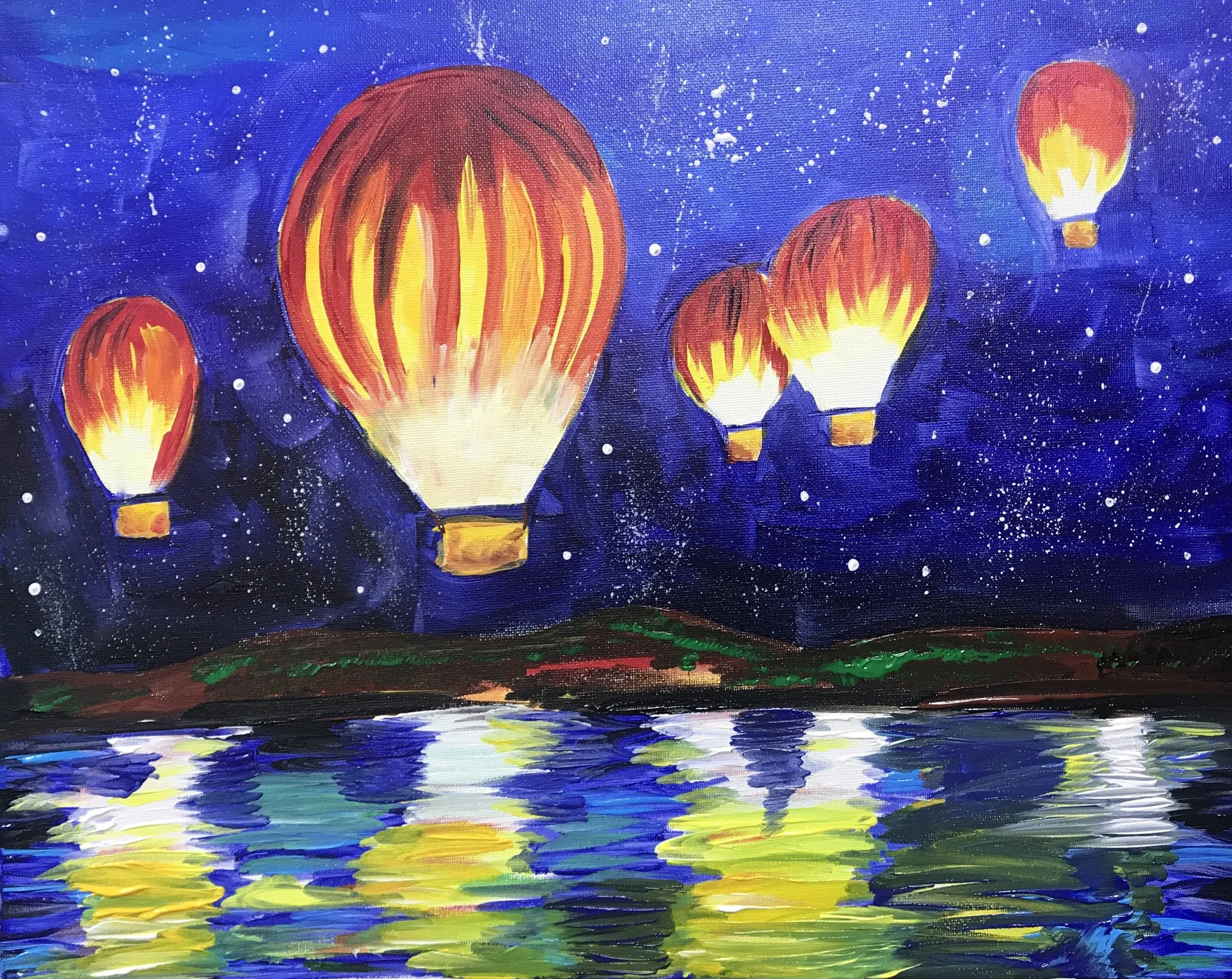 Balloons Above the Water