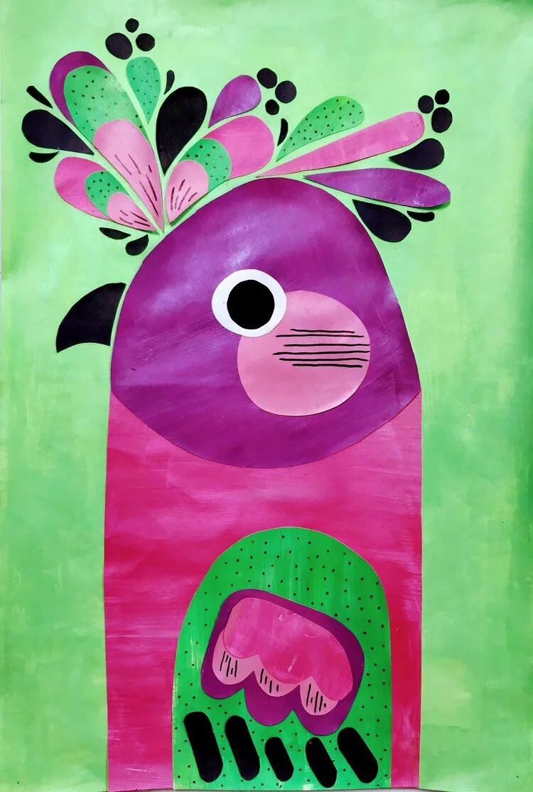 Bird Collages in the Style of Pete Cromer