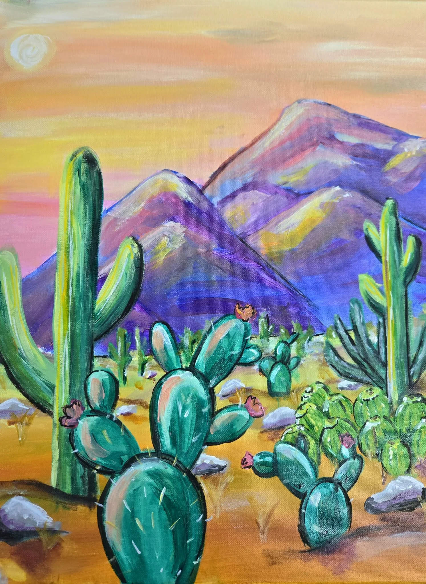 Desert Daydreams in Acrylics on Saturday, March 28 @ 1pm