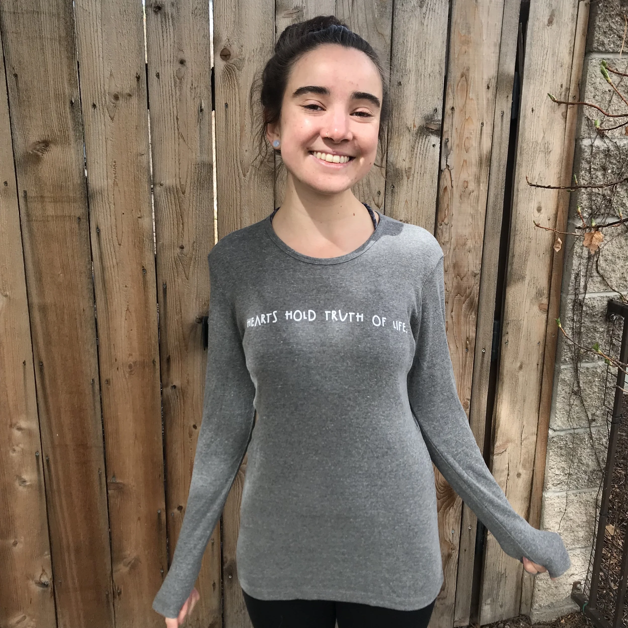 Hearts Hold Truth of Life. Long-sleeved shirt