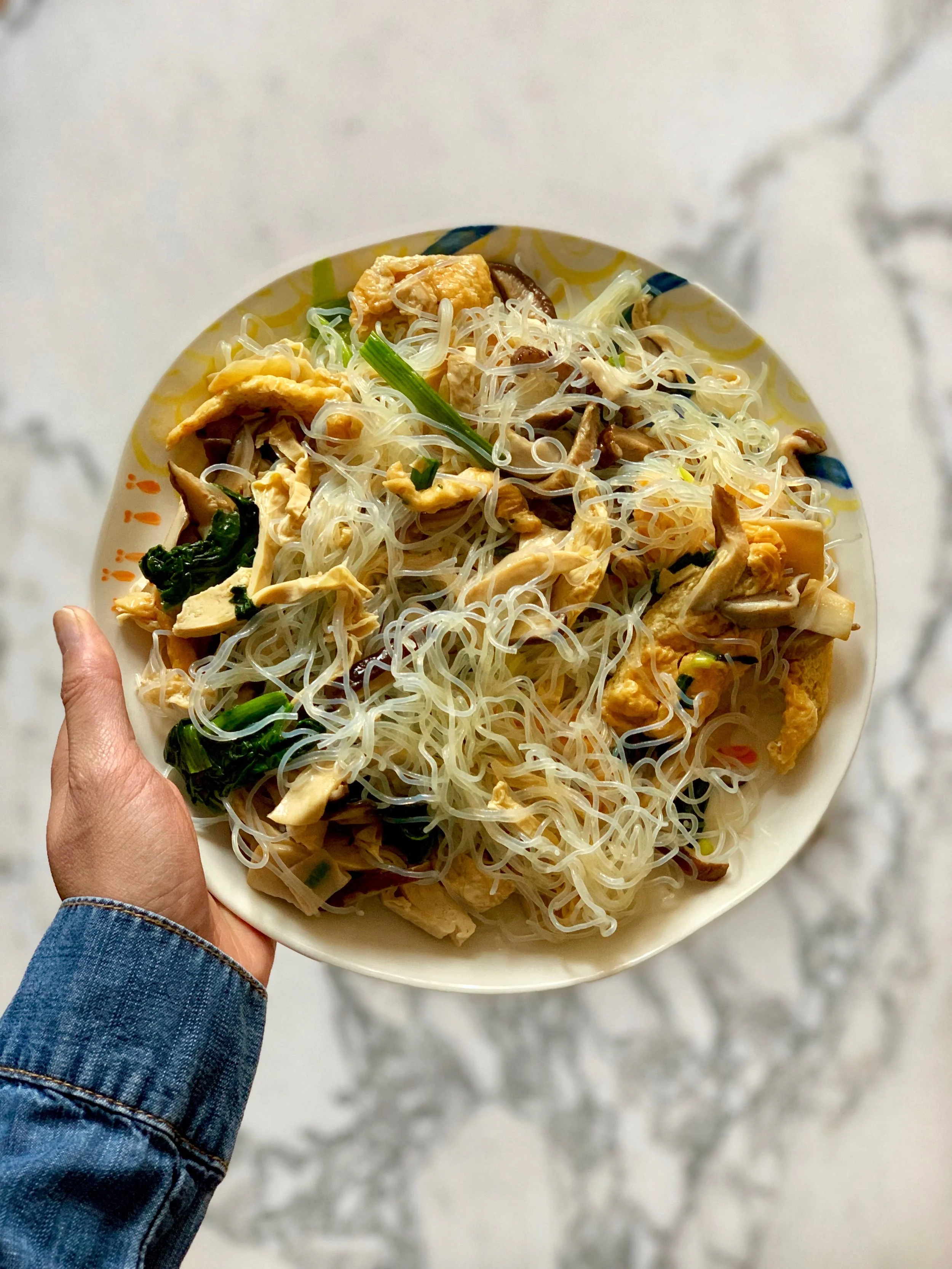 Vegan Stir-fried Glass Noodles