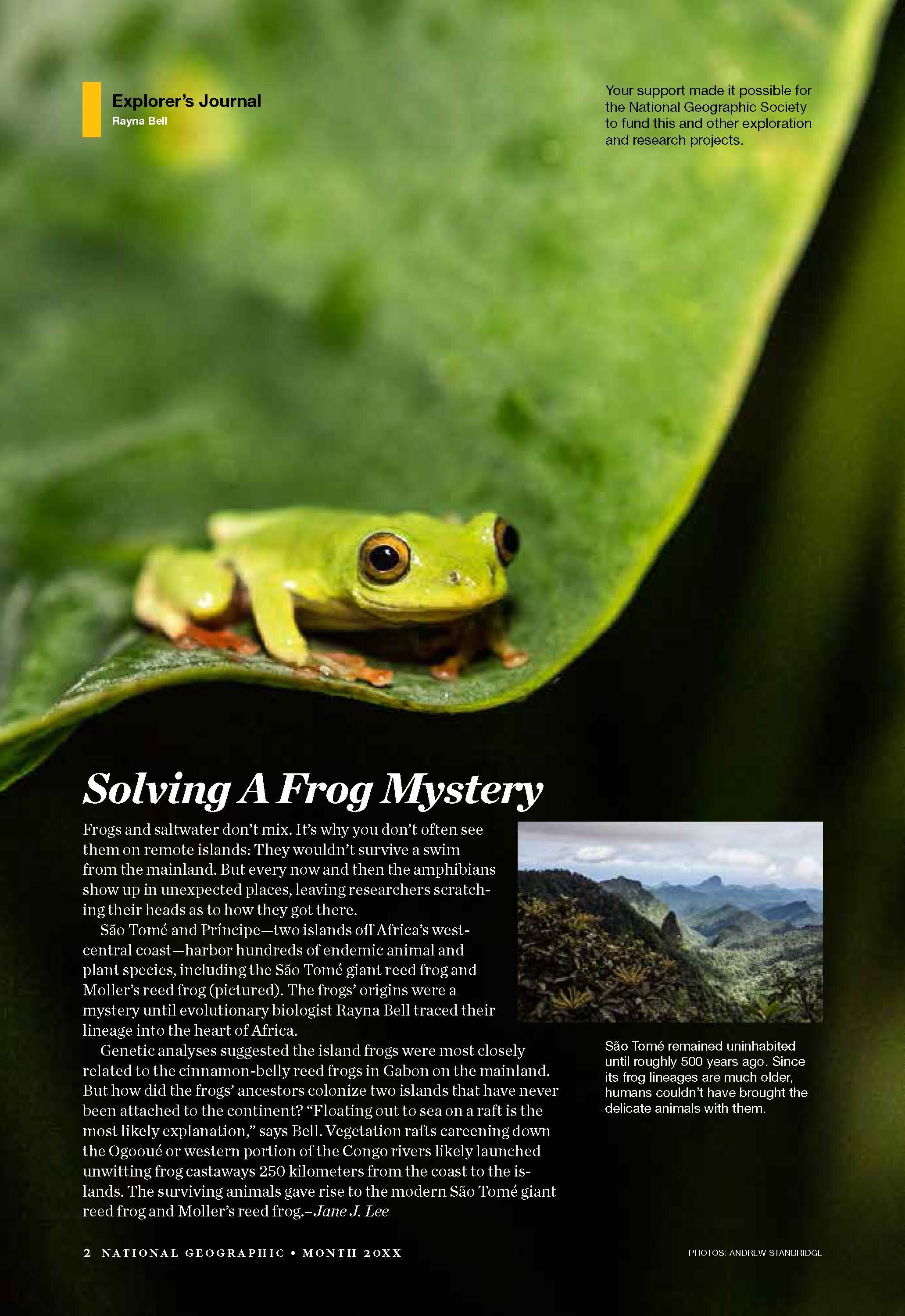 EV EJ Rayna Bell, frog mystery, YEG.jpg