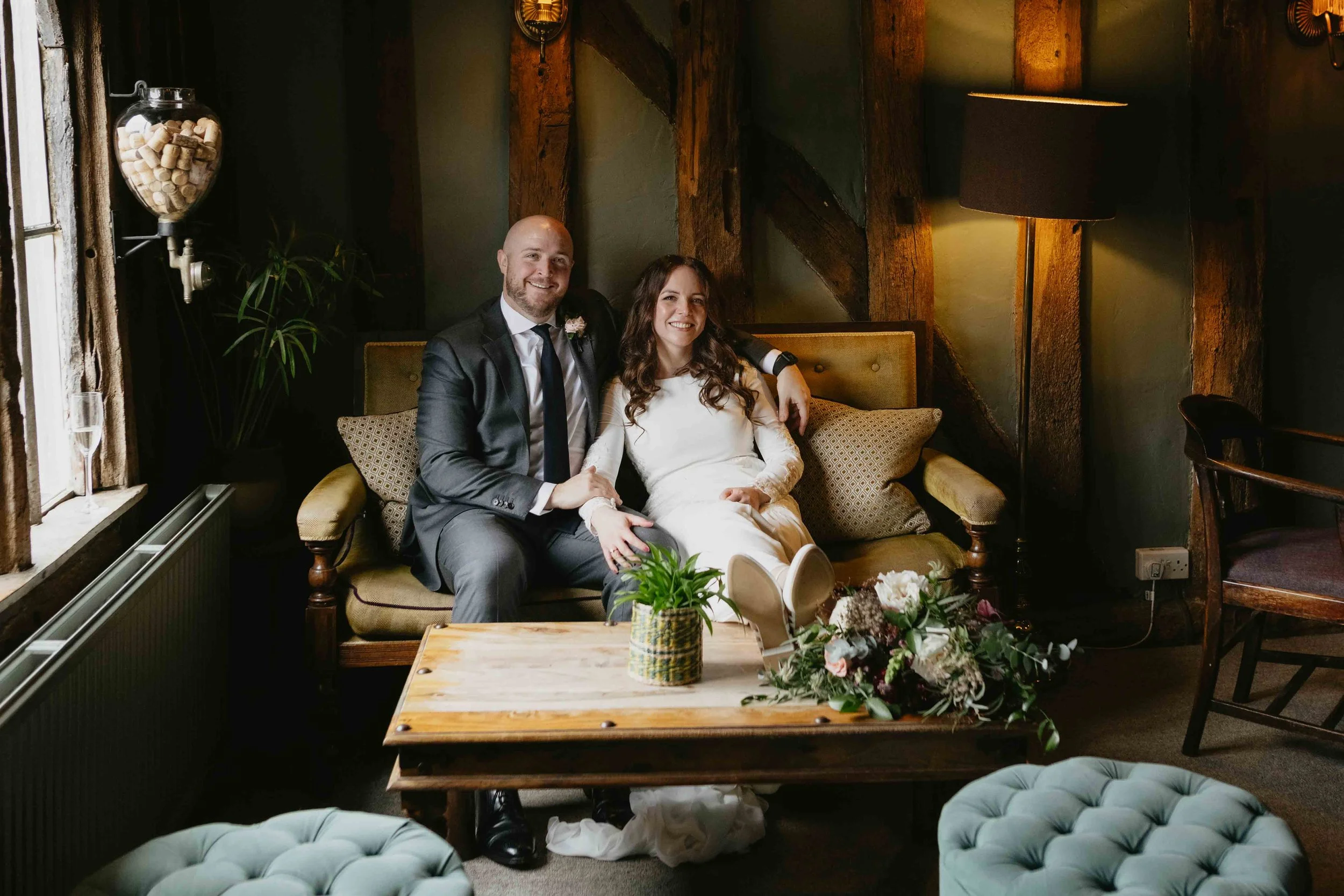 Charlotte & Jordan's Winter Wedding at The Farmhouse at Redcoats