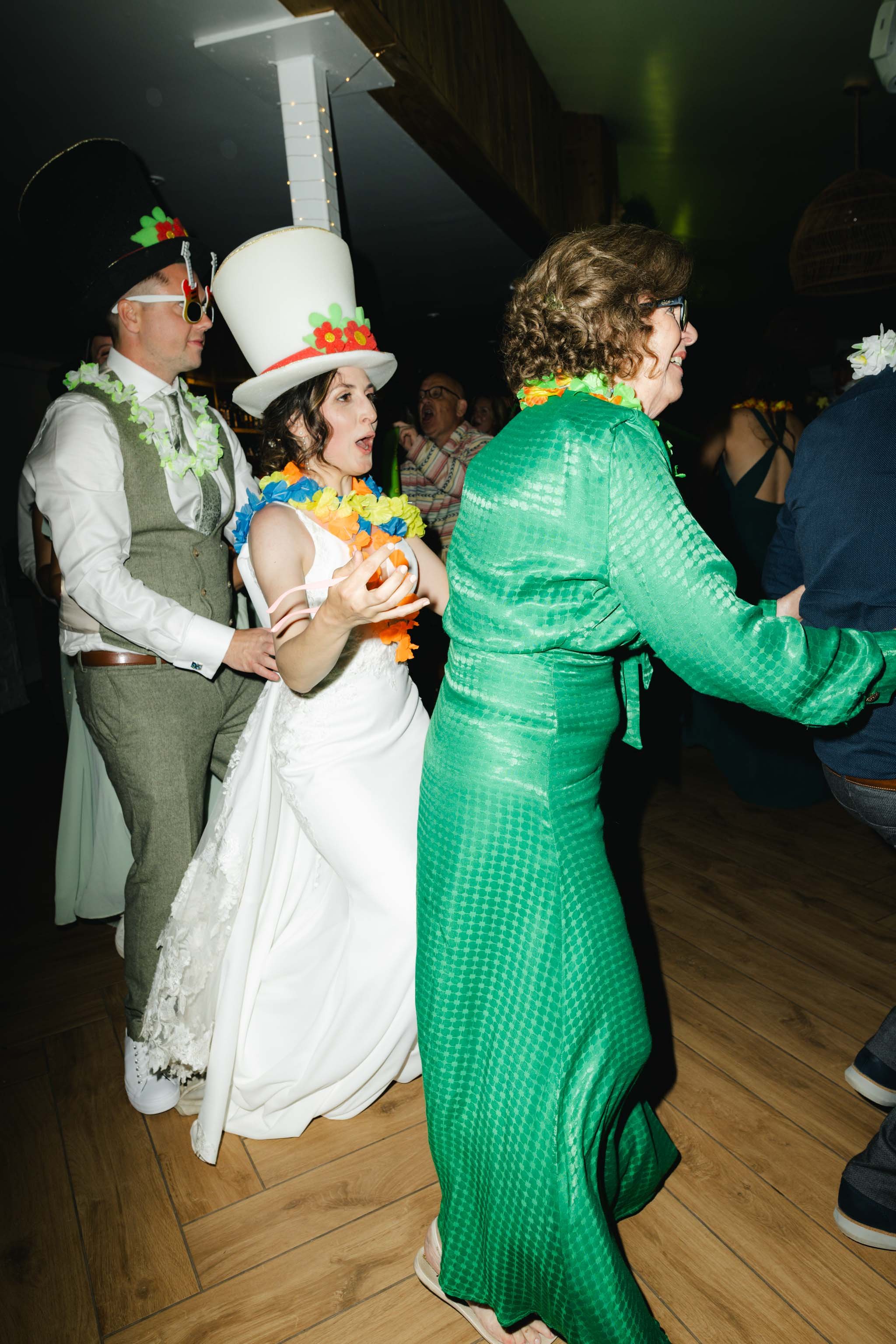 Fun wedding reception at Watermouth Cove Weddings