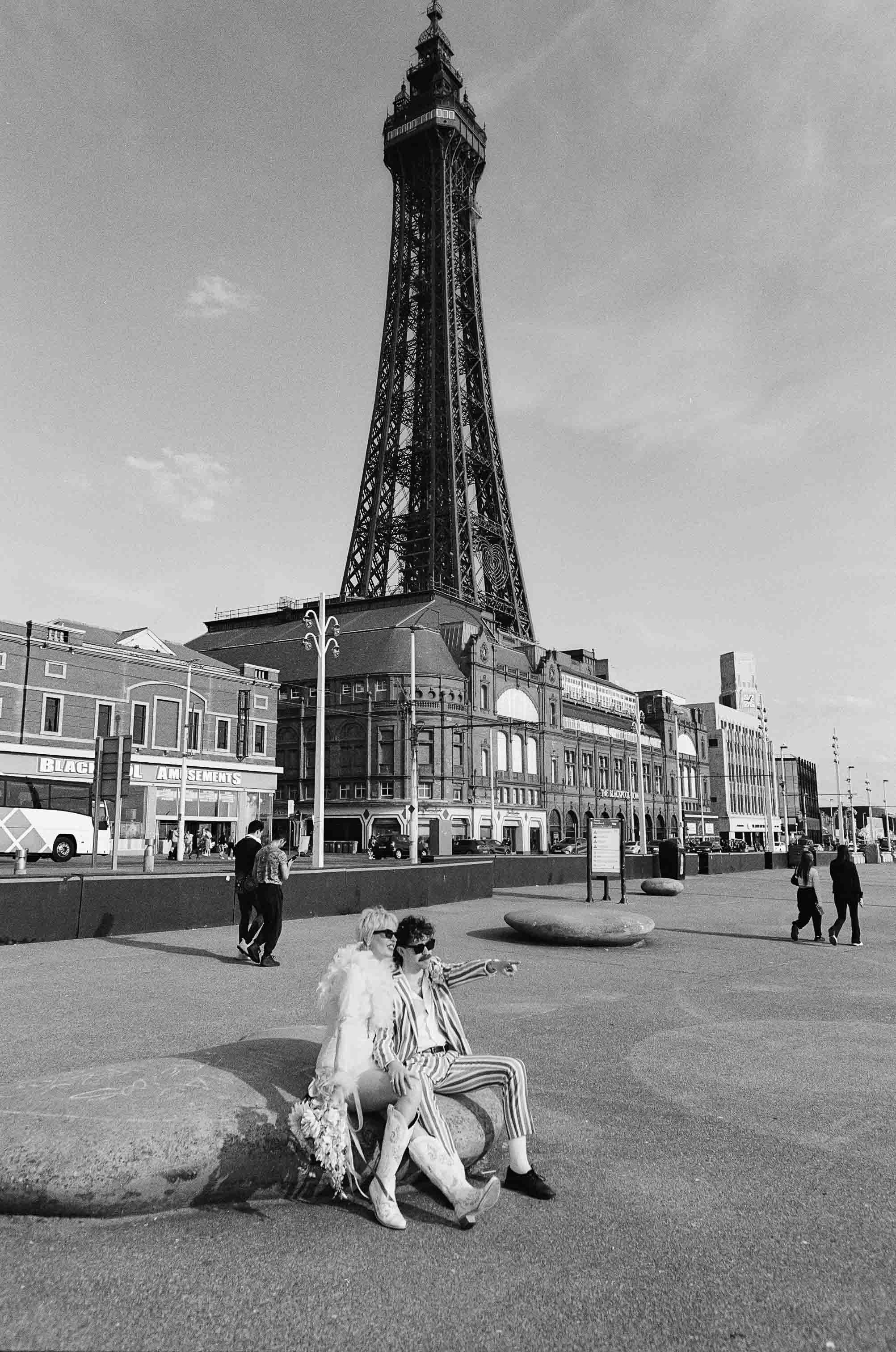 Intimate couple portrait shot on vintage 35mm film camera