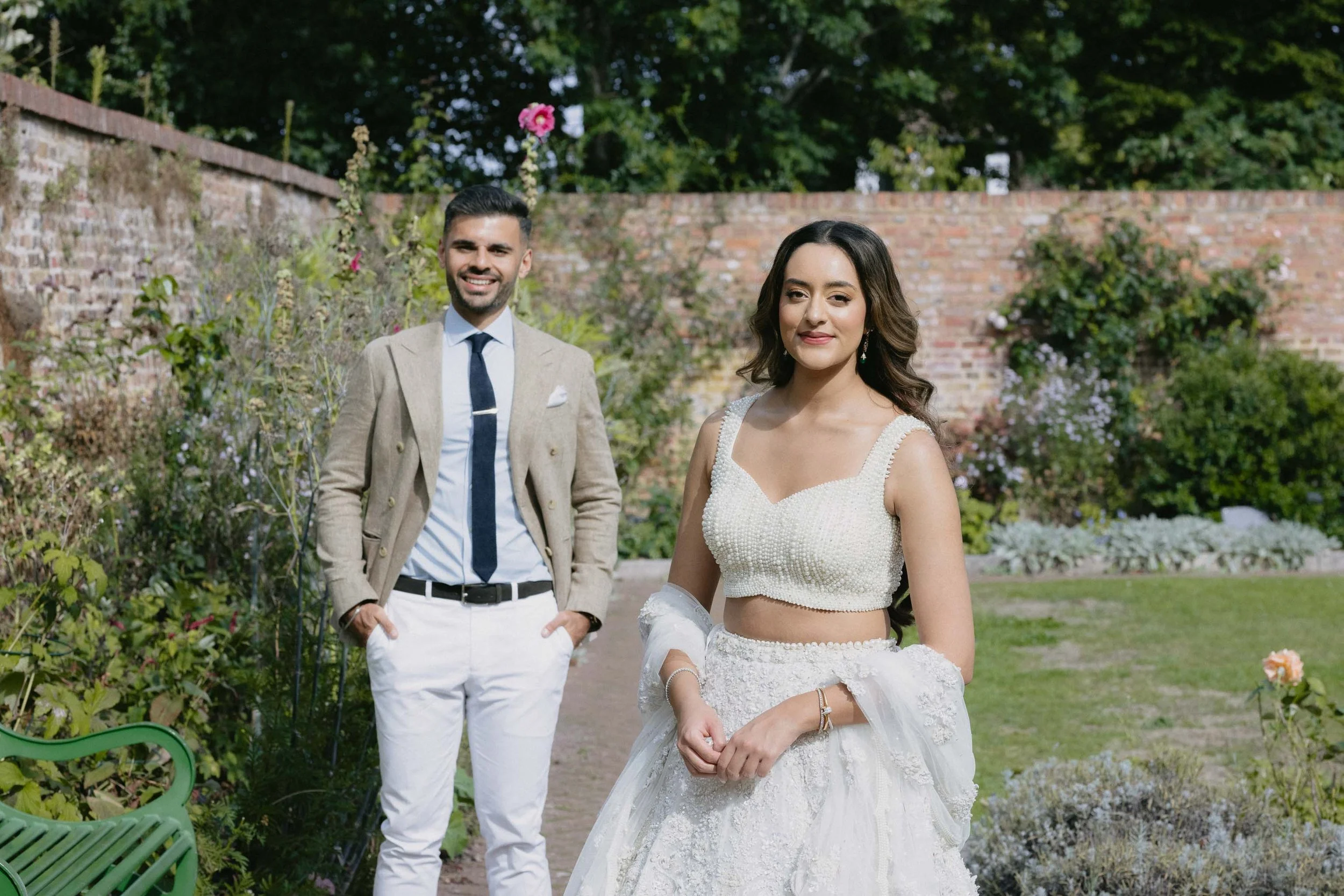 Relaxed engagement photography - Eastcote Gardens UK.