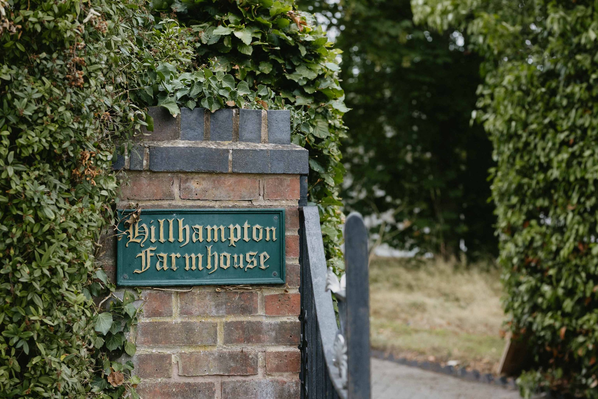  Farmhouse sign at a backyard wedding in Worcester. 