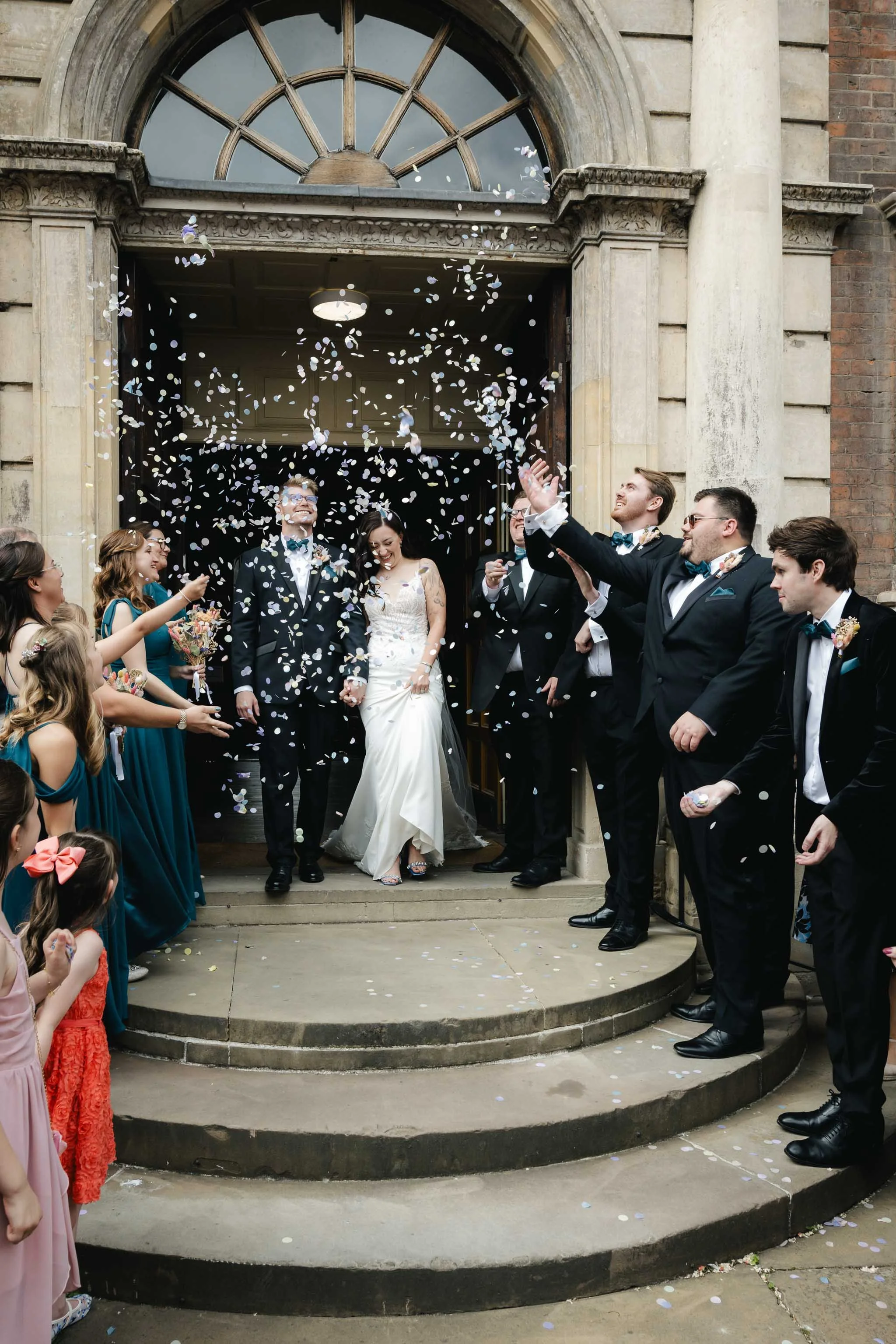  Ceremony confetti from Flutter Darlings at Worcester wedding. 