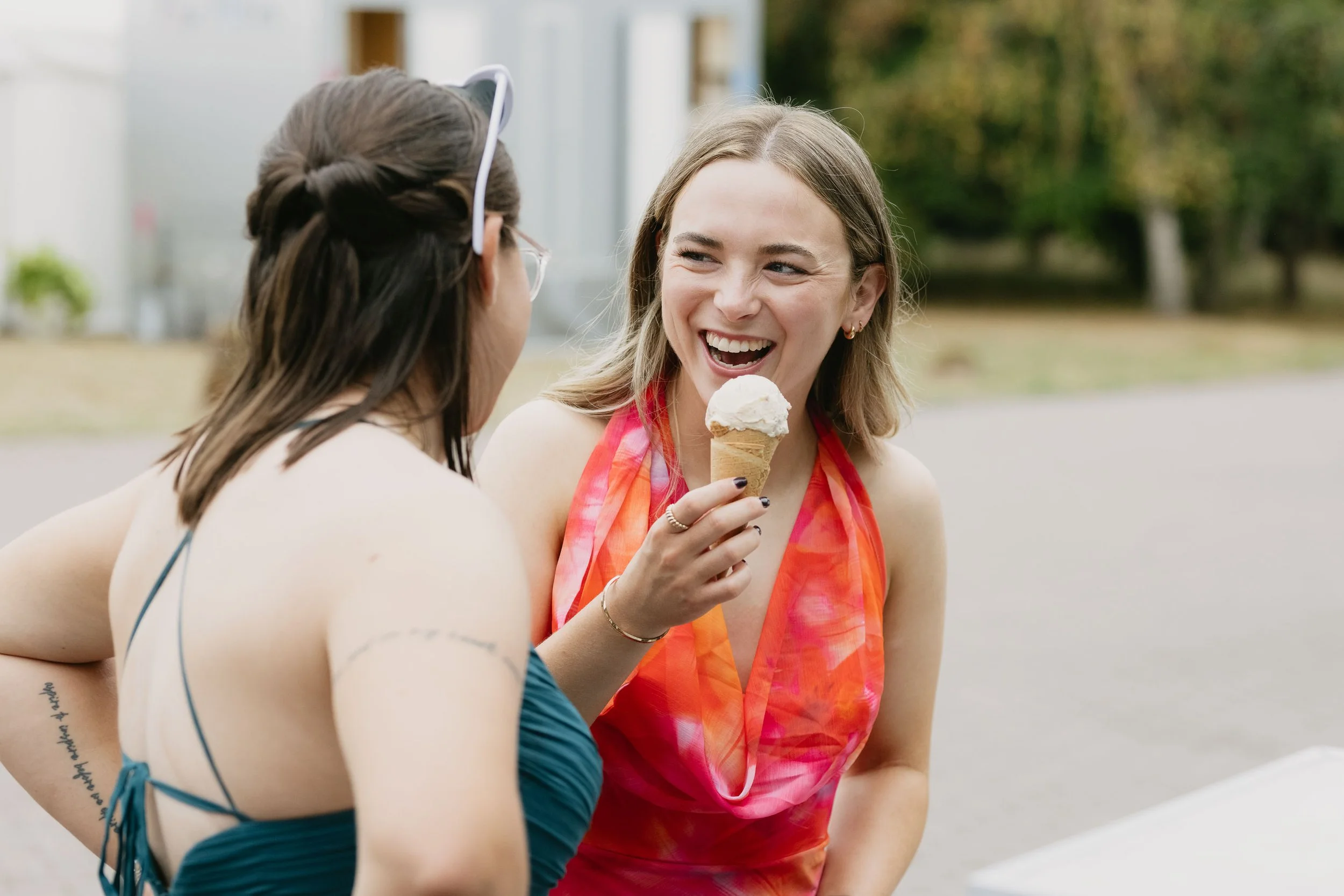  Ice cream from Bears Great Escapes at Worcester wedding celebration. 