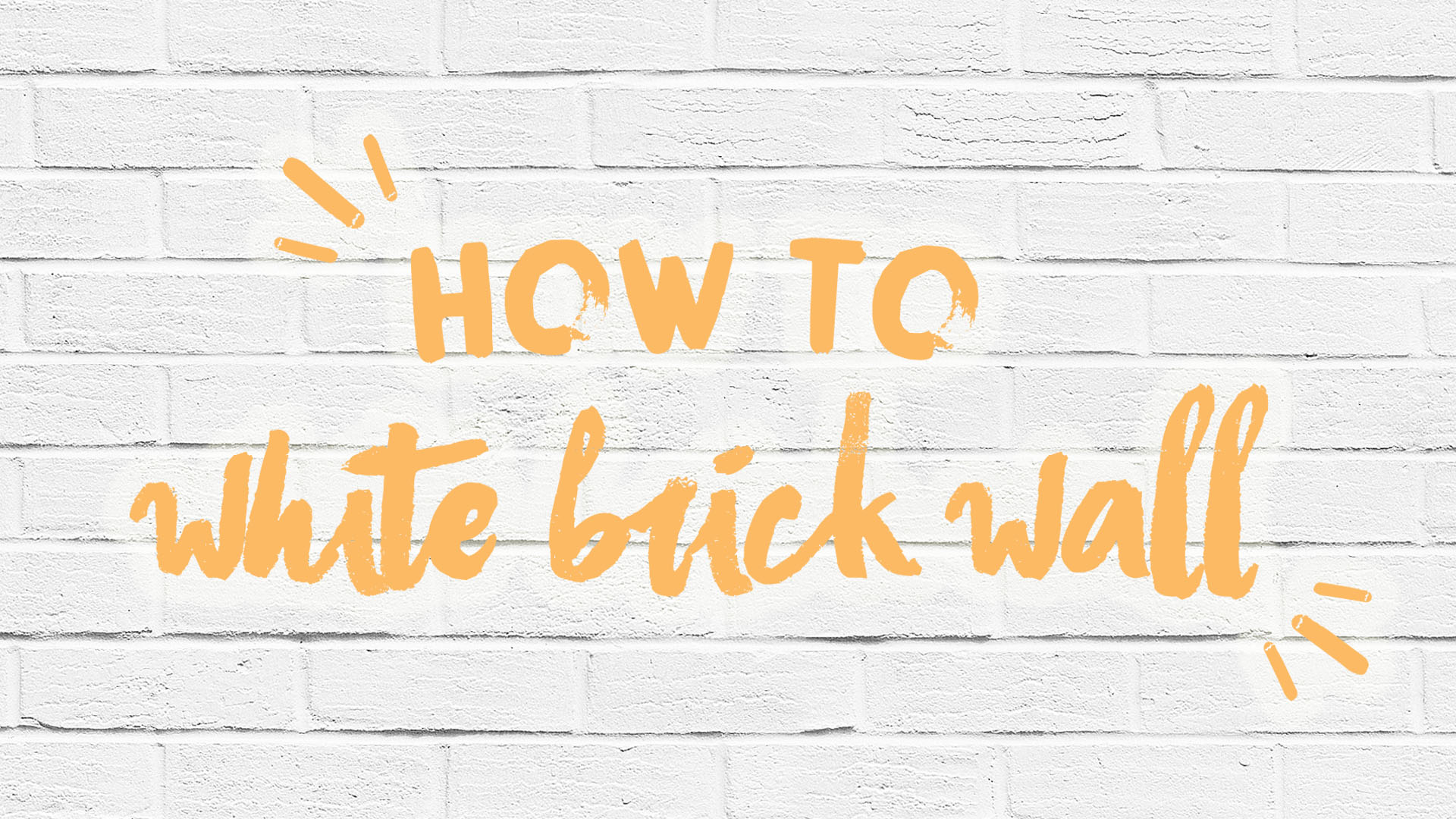 Diy Faux Brick Wall The Sorry Girls