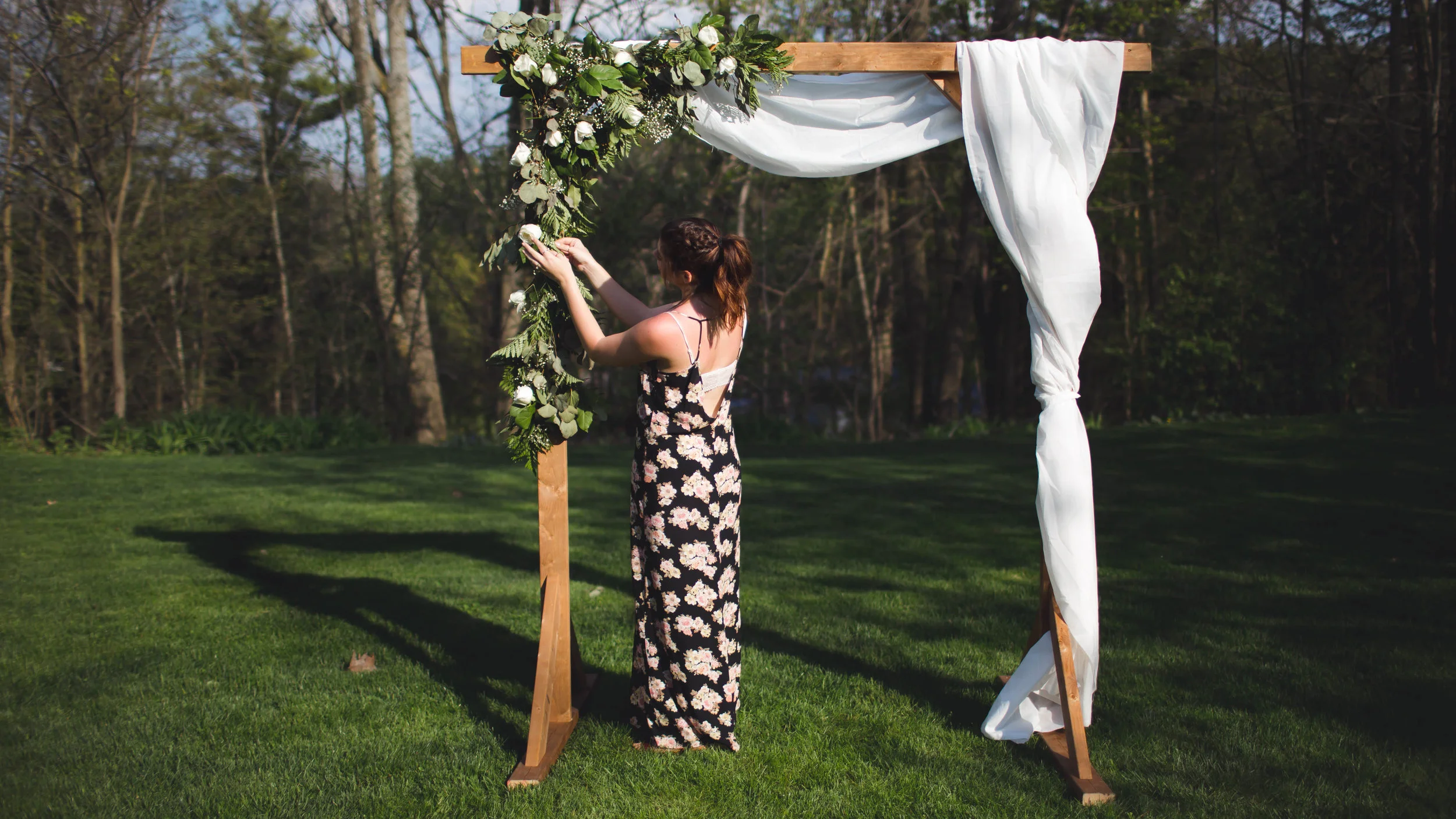 DIY WOOD WEDDING ARBOR — The Sorry Girls