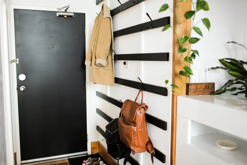 Building A Giant Minimalist Coat Rack The Sorry Girls Building A Giant Minimalist Coat Rack, Cool Coat Hanger Ideas