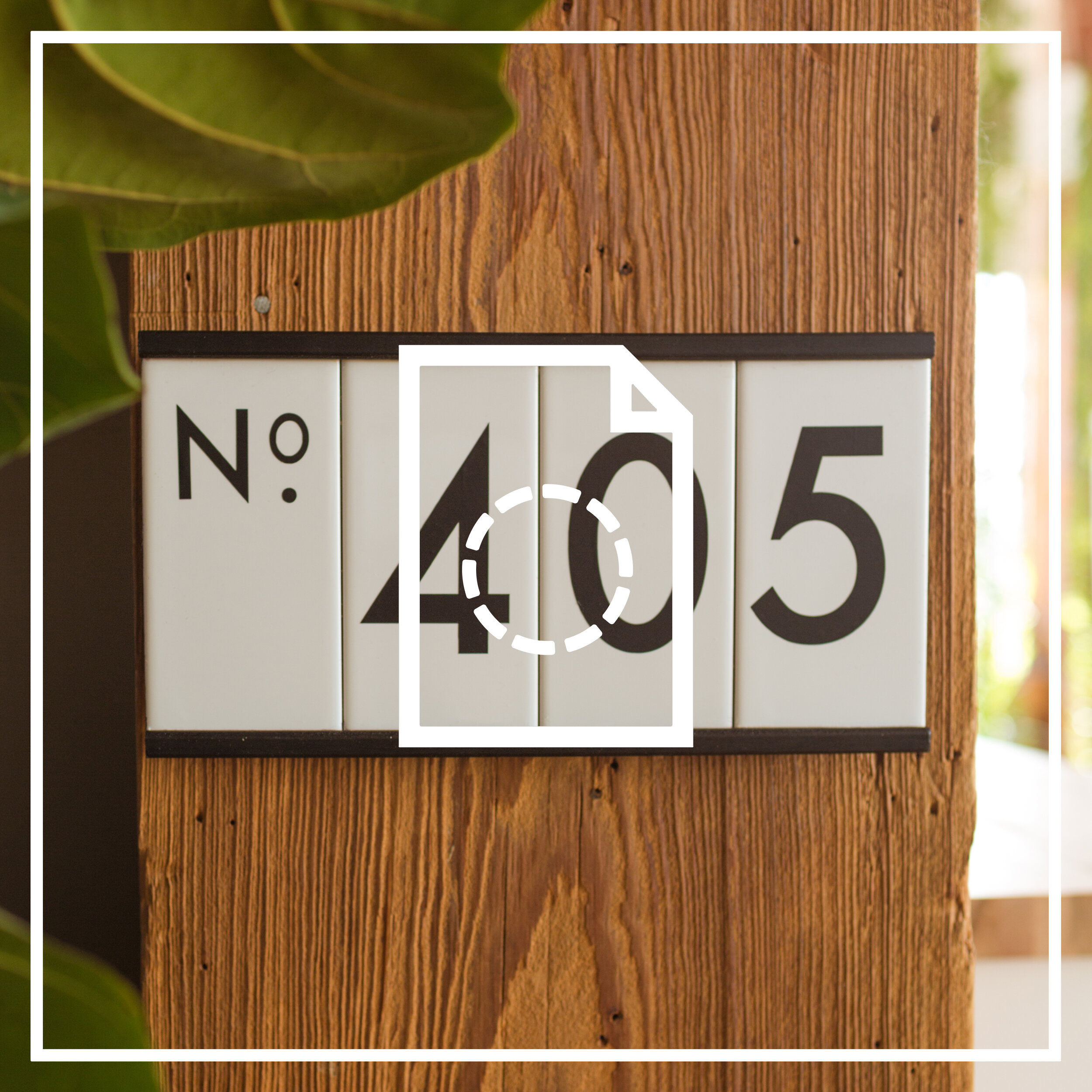 Minimal House Number Template The Sorry Girls