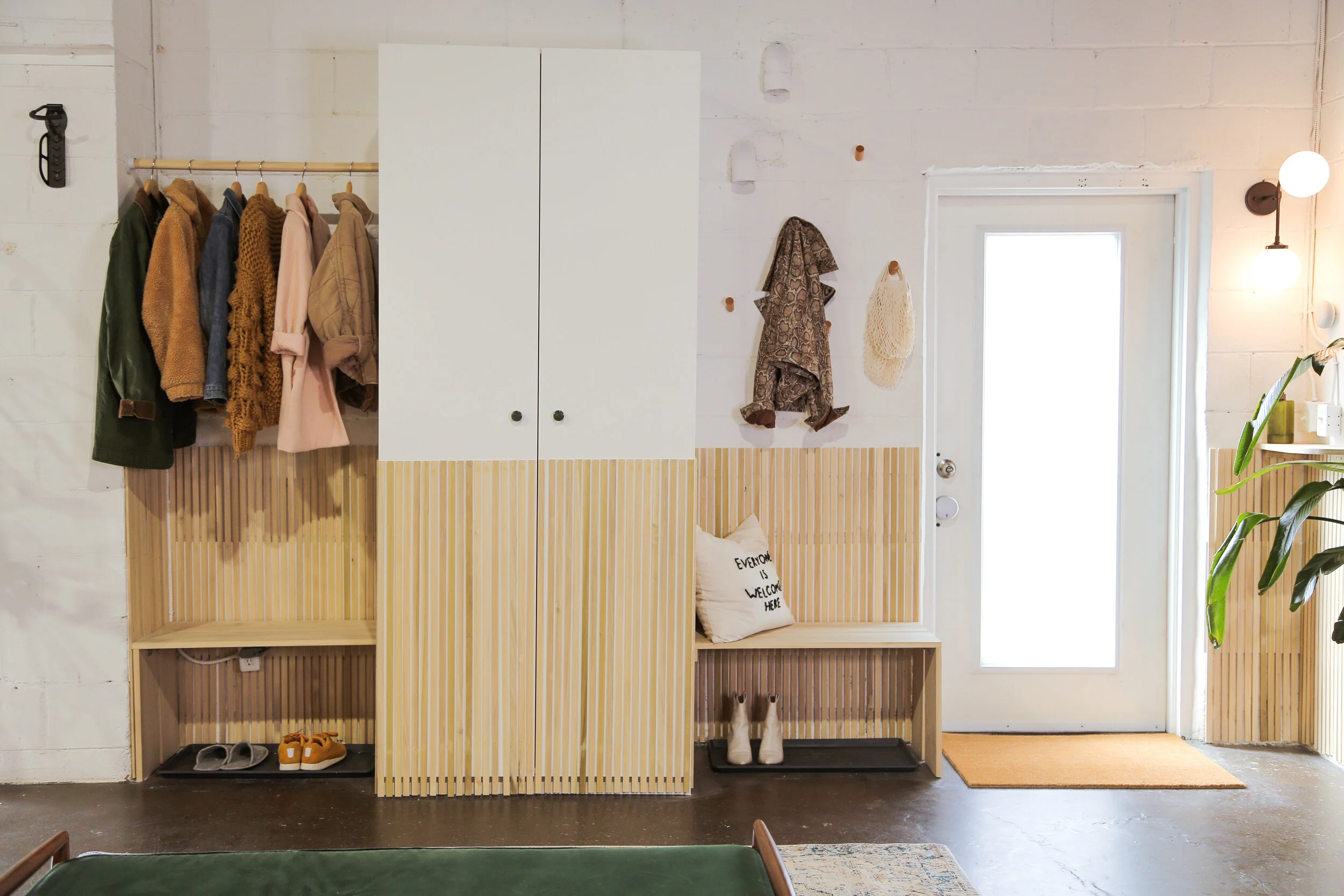 Diy Tambour Slatted Wood Accent Wall The Sorry Girls