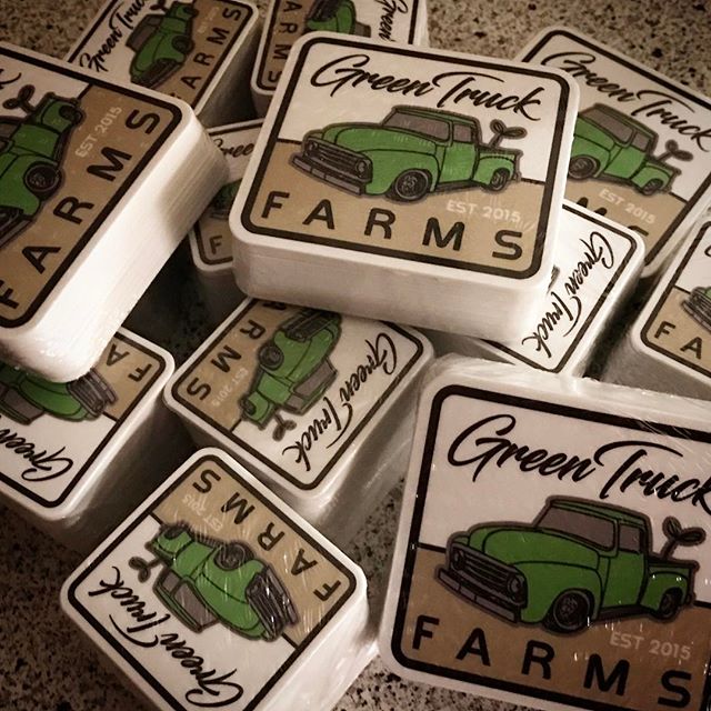 #Stickers are done for the new @greentruckfarms logo I recently wrapped up.