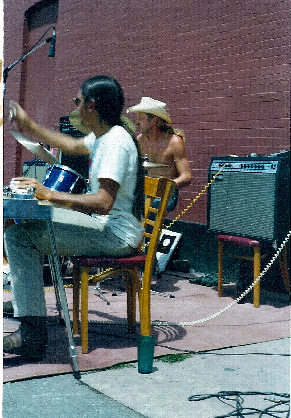 Steve on pedal steel, Mike on drums.