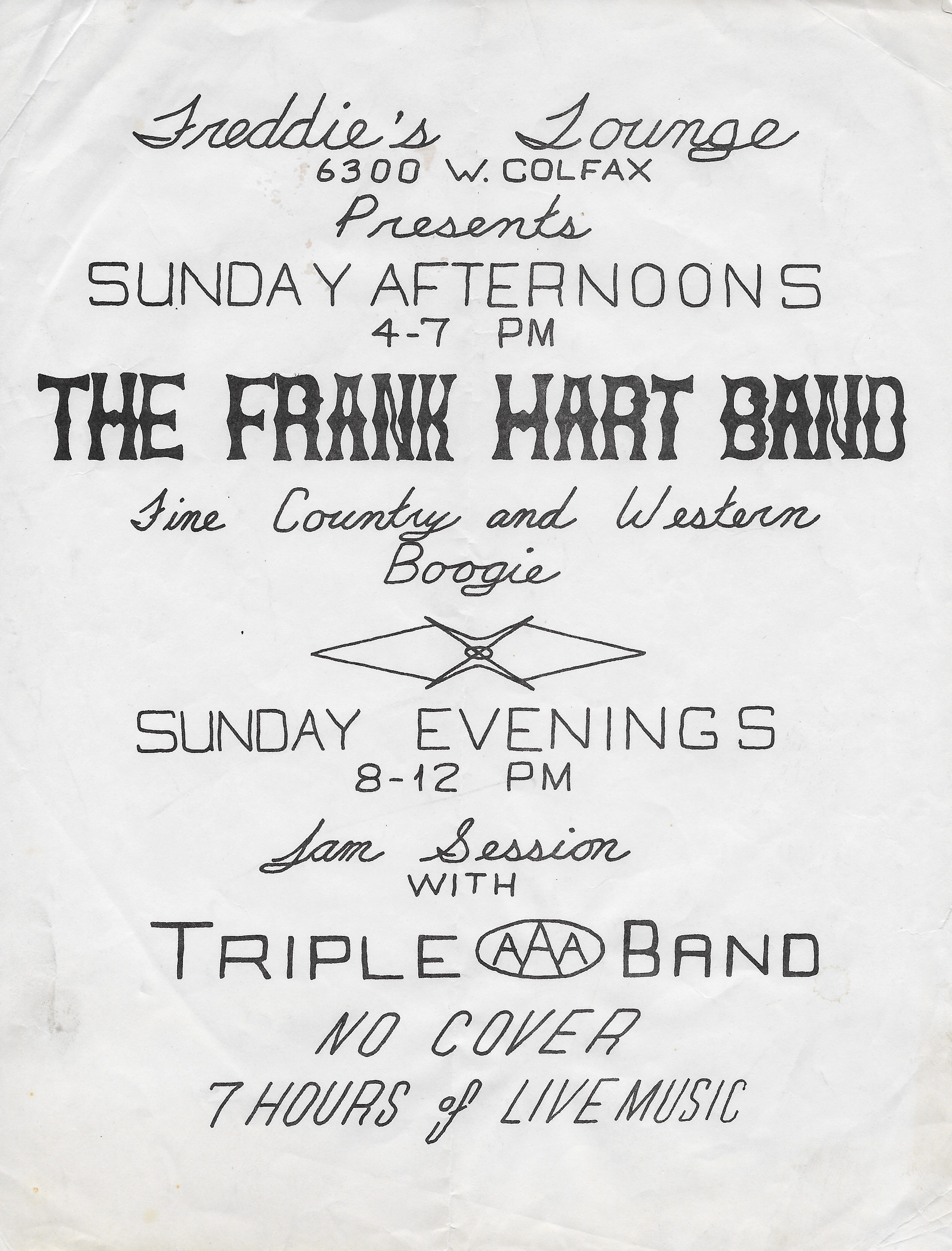 The frist flyer for Freddie's