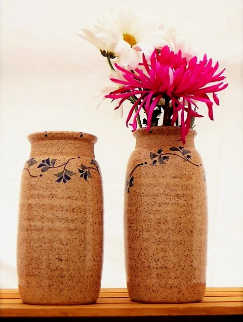  Canisters: flowers and berry patterns 