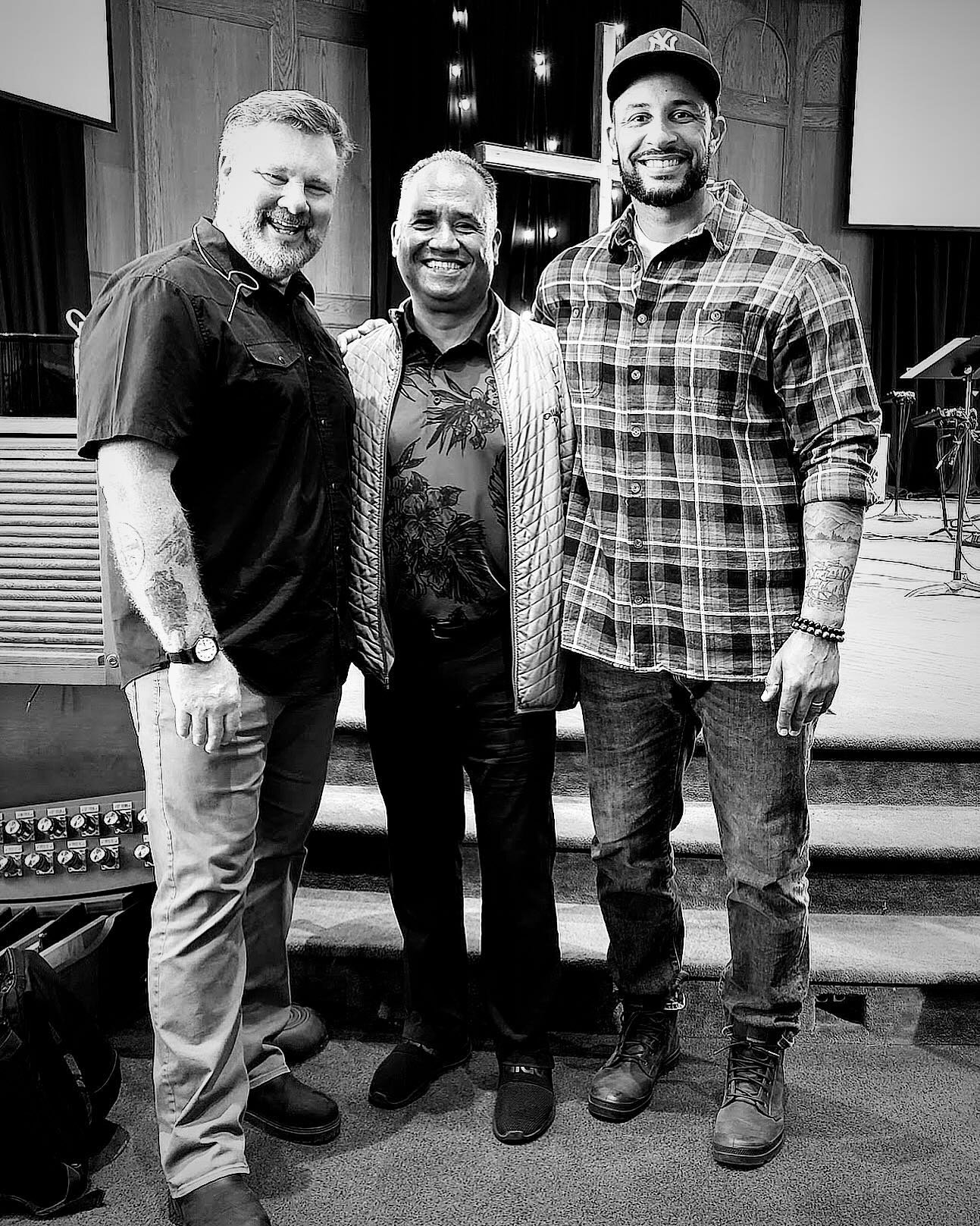 Had a visit from the westside a few weeks ago. Thankful for Pastor Al (middle) &amp; Antioch Bible Church. This is a church that loved me &amp; my family when things were really tough. 

I now serve Jesus in Spokane through Uber &amp; at Fourth Memor