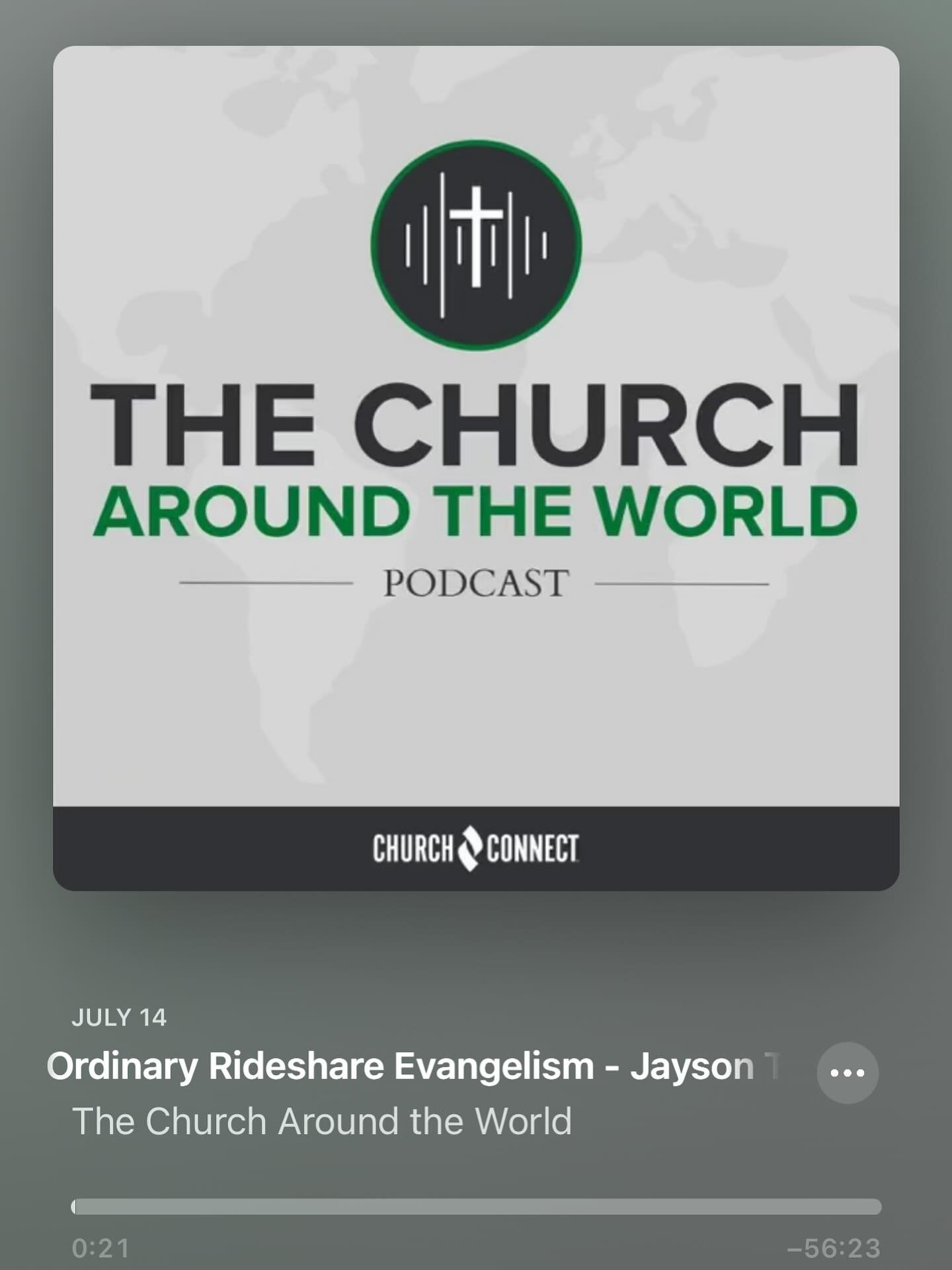 Had a chance to do a podcast with &lsquo;The Church Around The World&rsquo; ministries earlier this month. The link is in on my bio page if you care to listen. 👍🏼

If your church is looking to be inspired to make much of Jesus in this life, I&rsquo