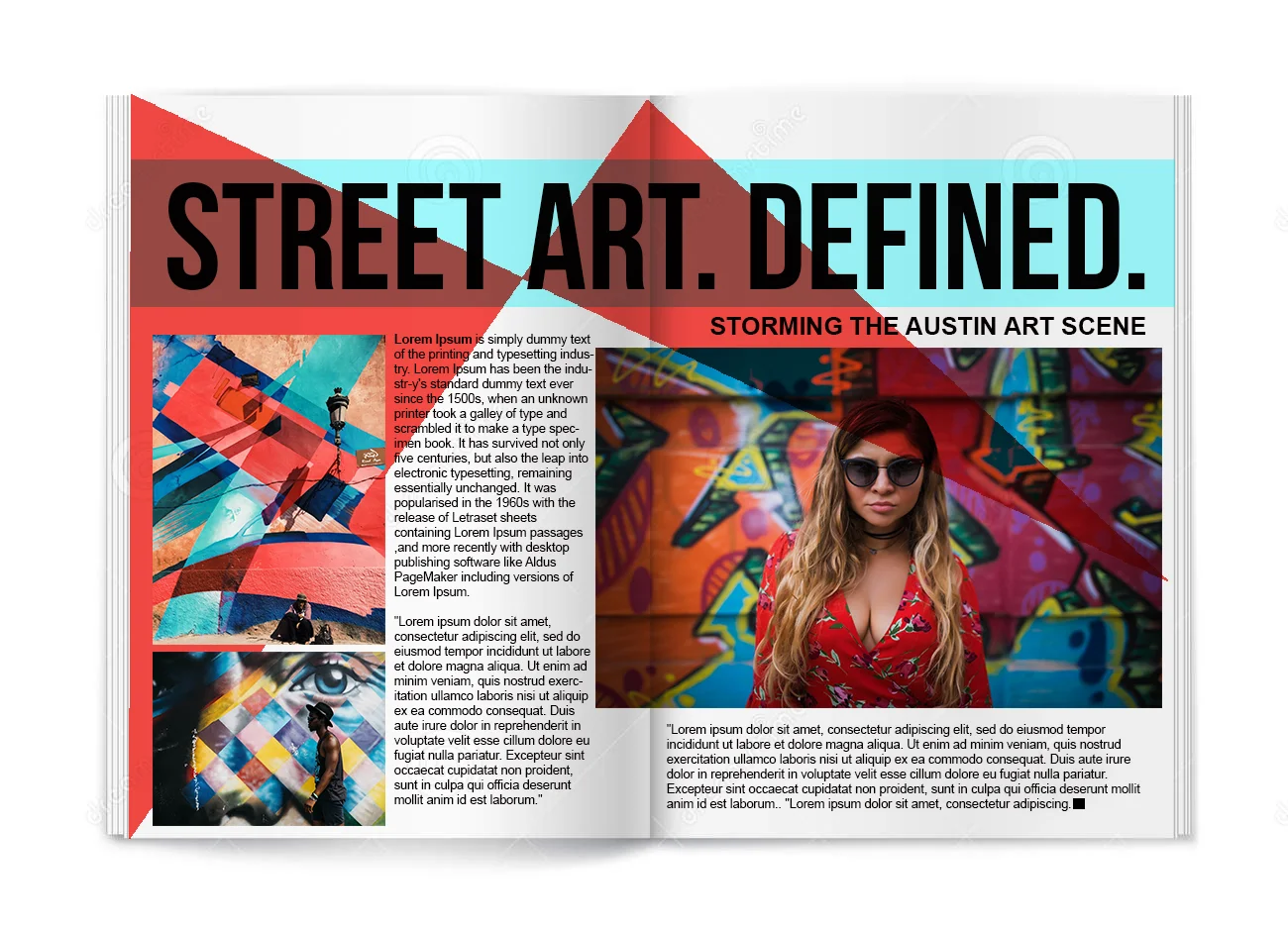 Editorial Spread Design.