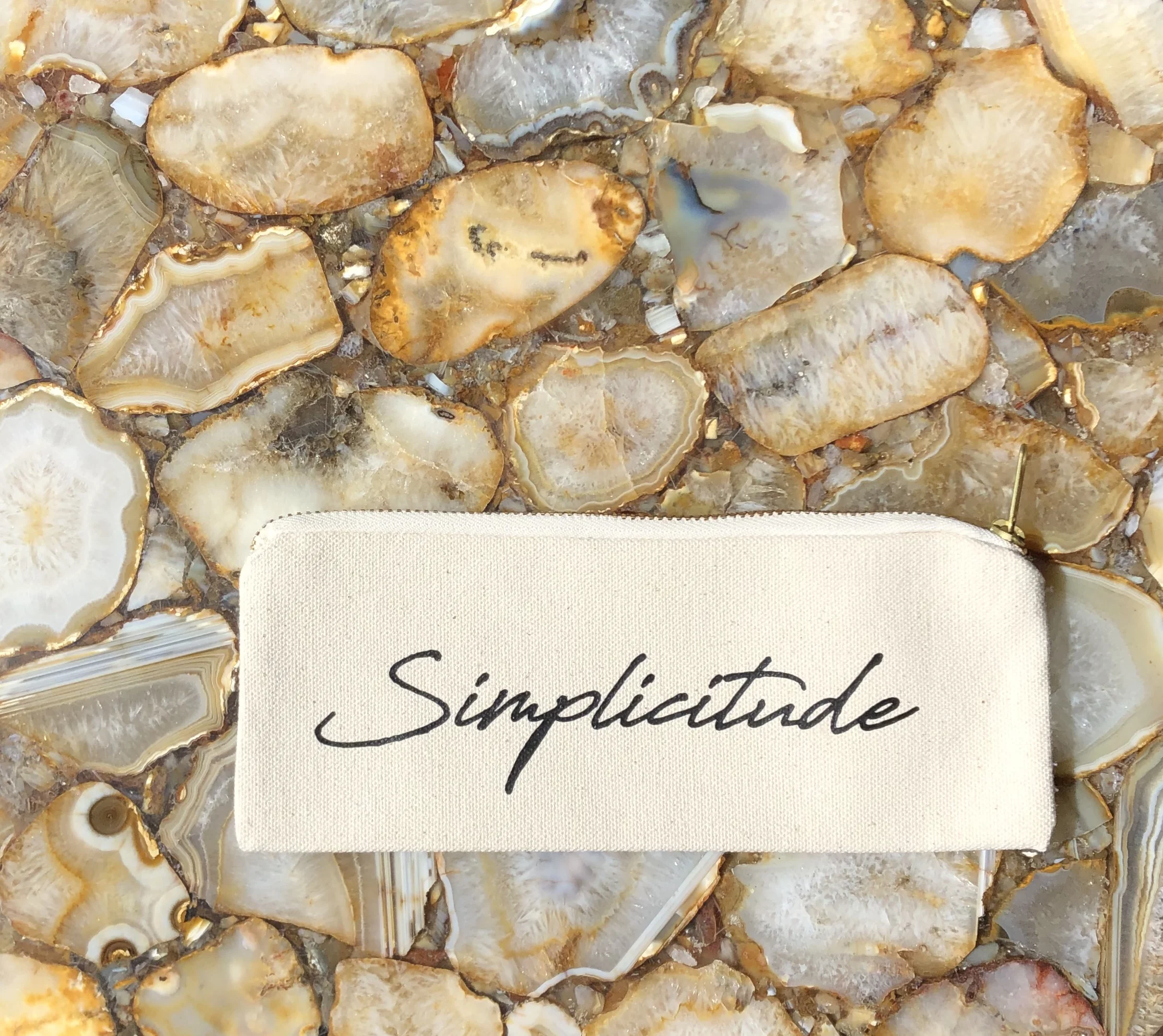 Simplicitude Canvas Book Bag  