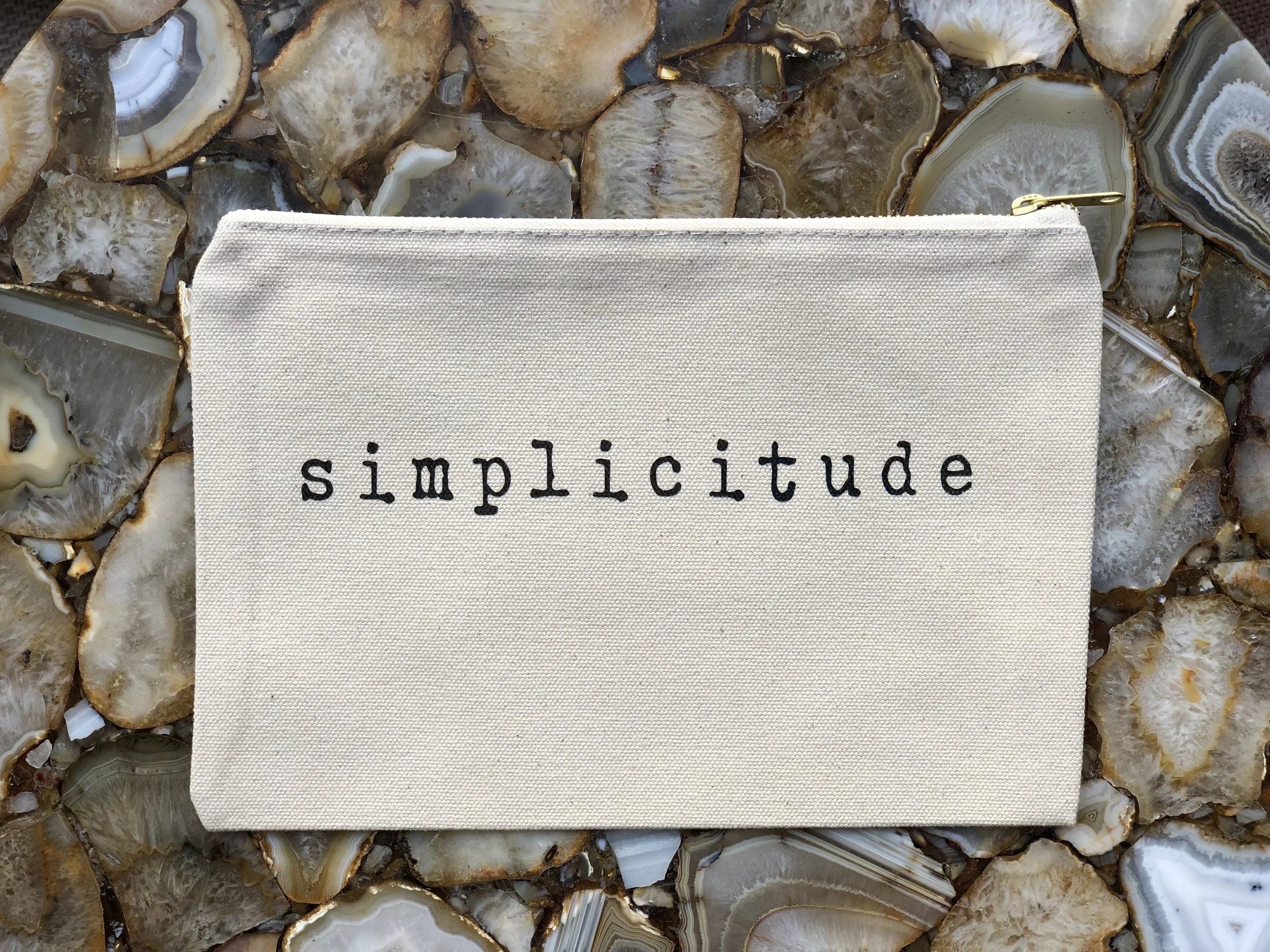 Simplicitude Canvas Carry-all Pouch  