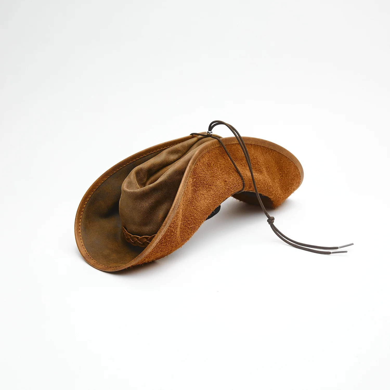Packable Leather Hat — Hide Out Leathers
