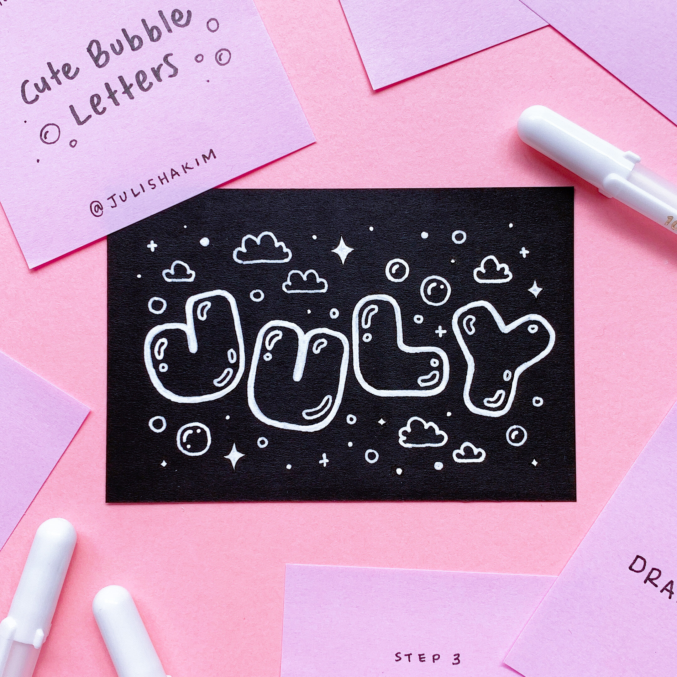 Cute Bubble Letters
