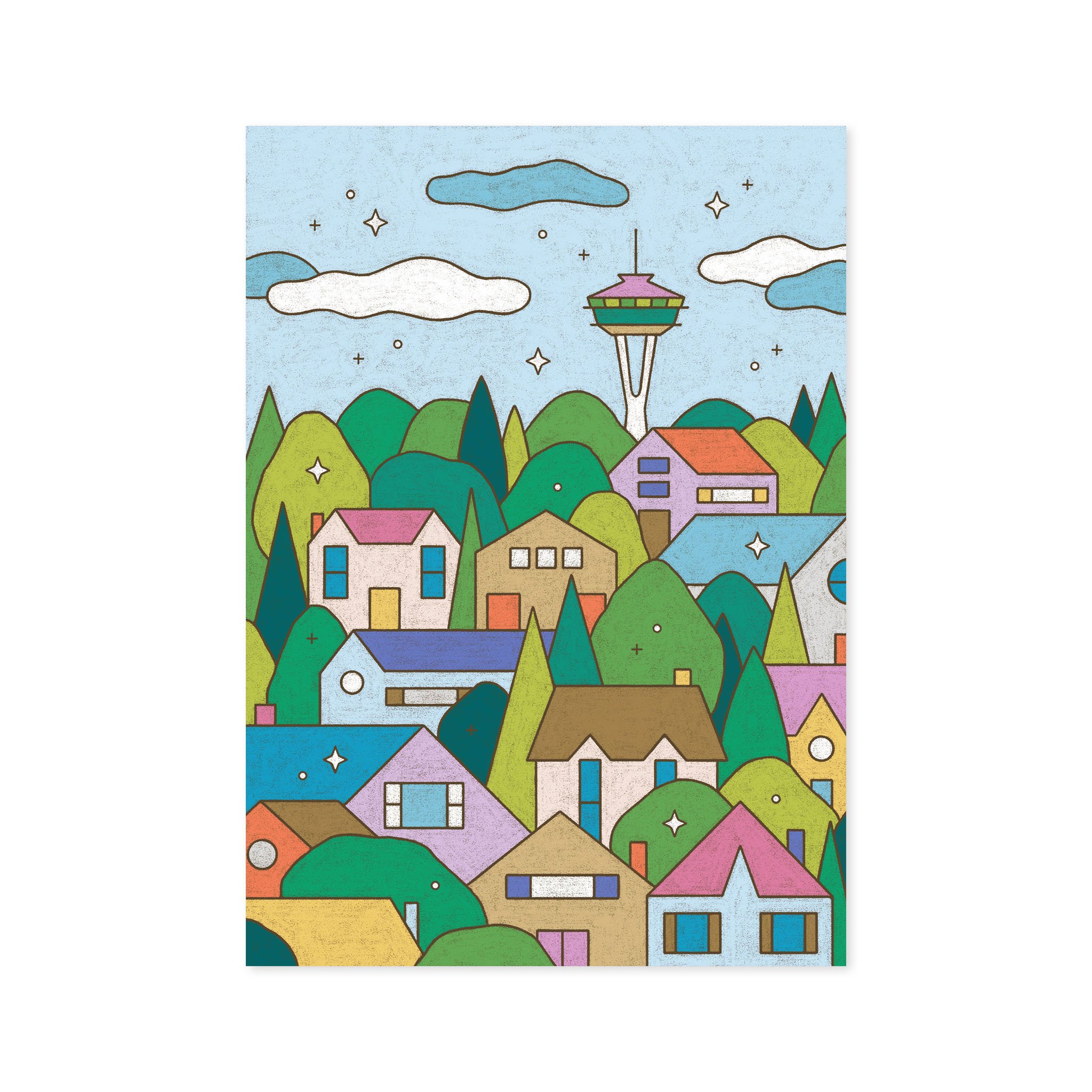 Seattle Hill House | Art Print