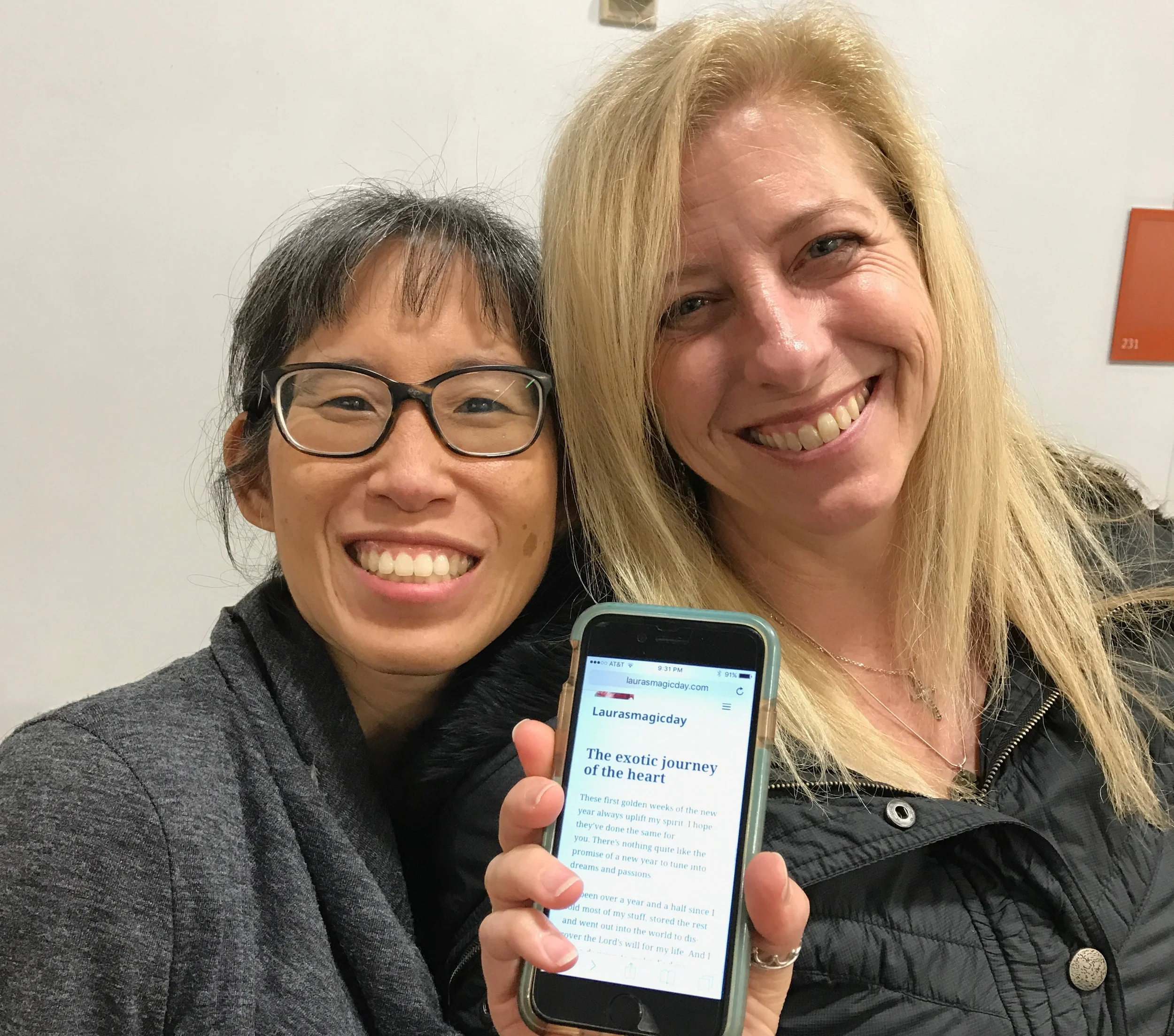 Two colleagues meet to share their inspiring stories.