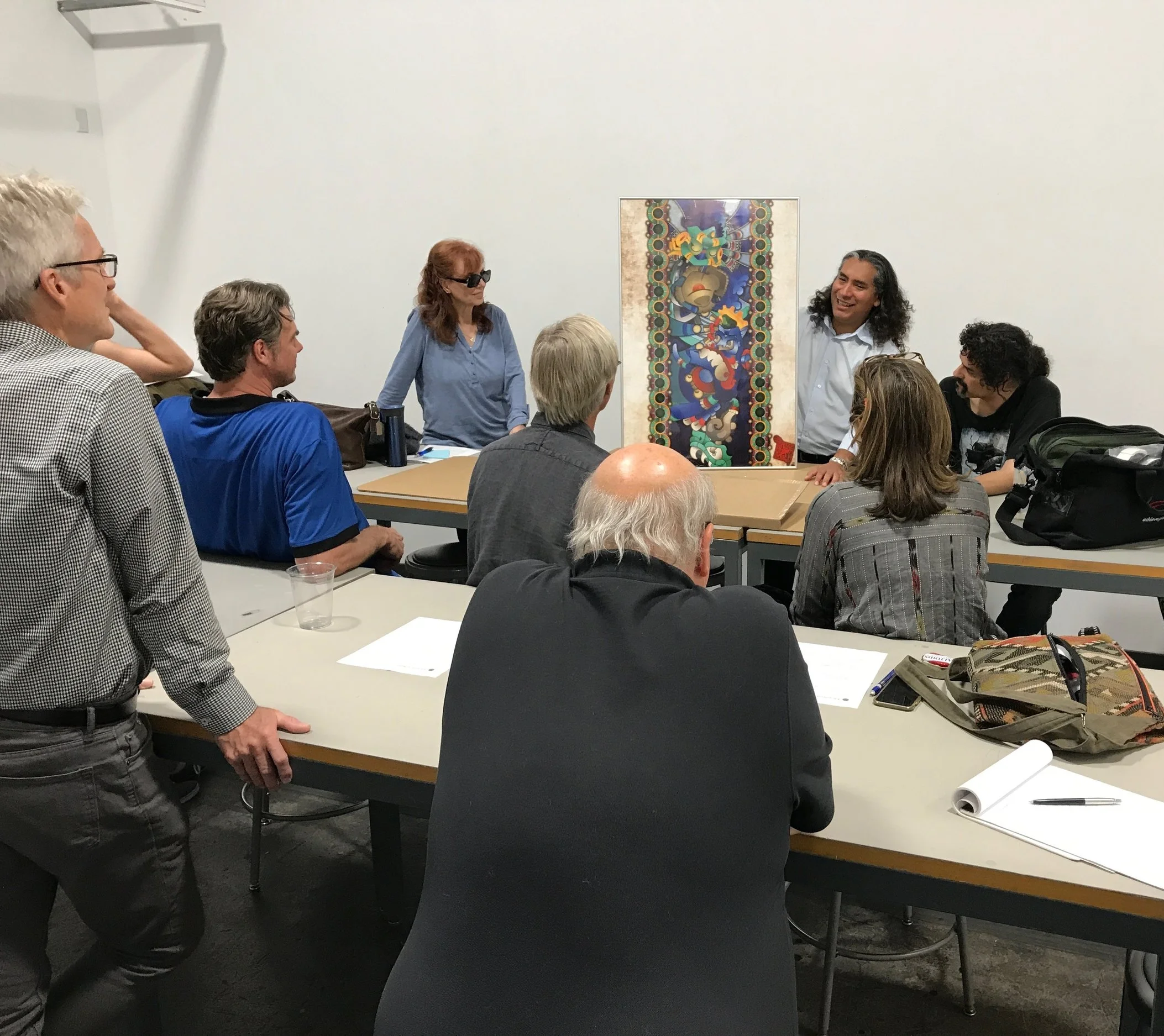 A schmoozeFest allows an artist to showcase his amazing work.