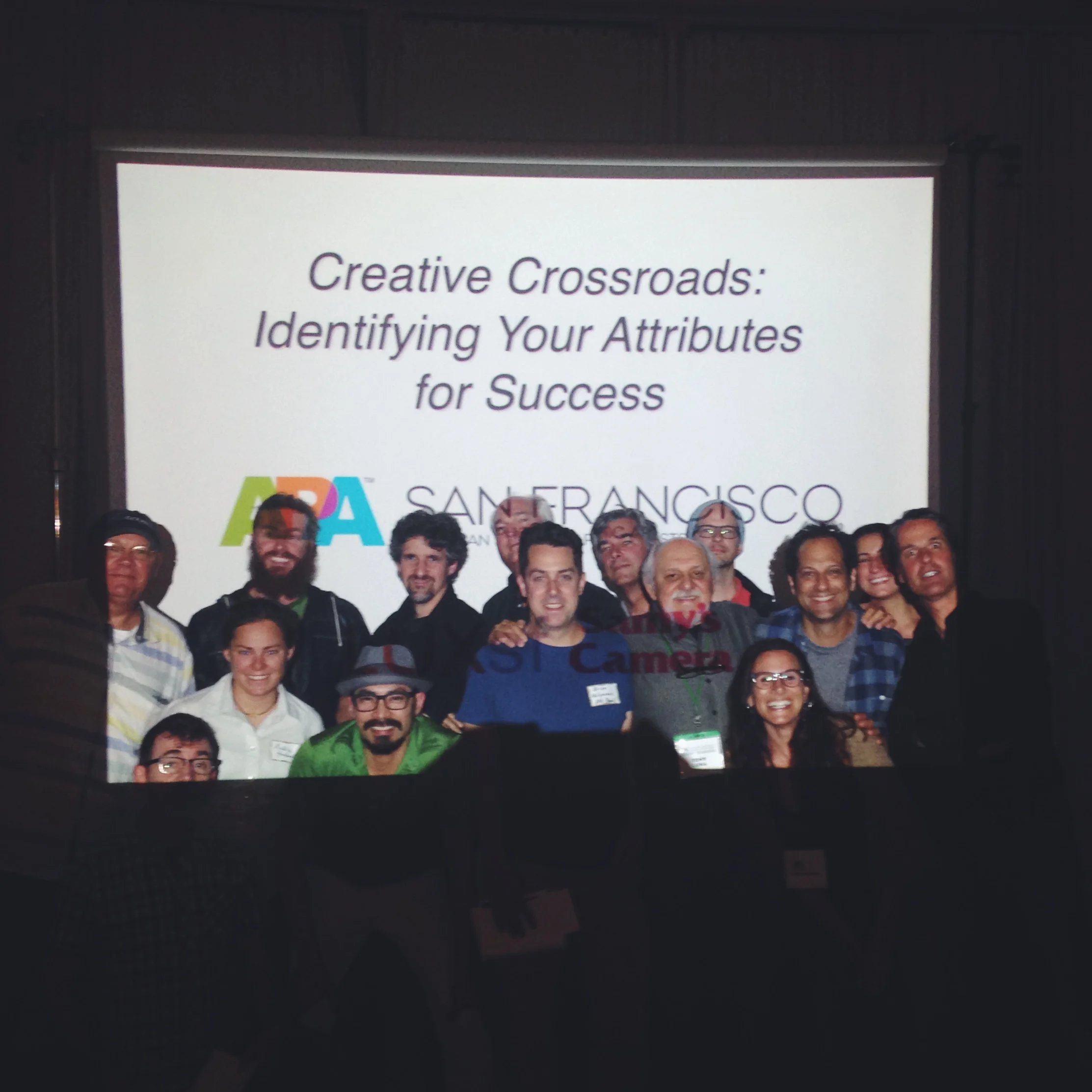 APA/San Francisco members pose after a Creative Crossroads lecture.