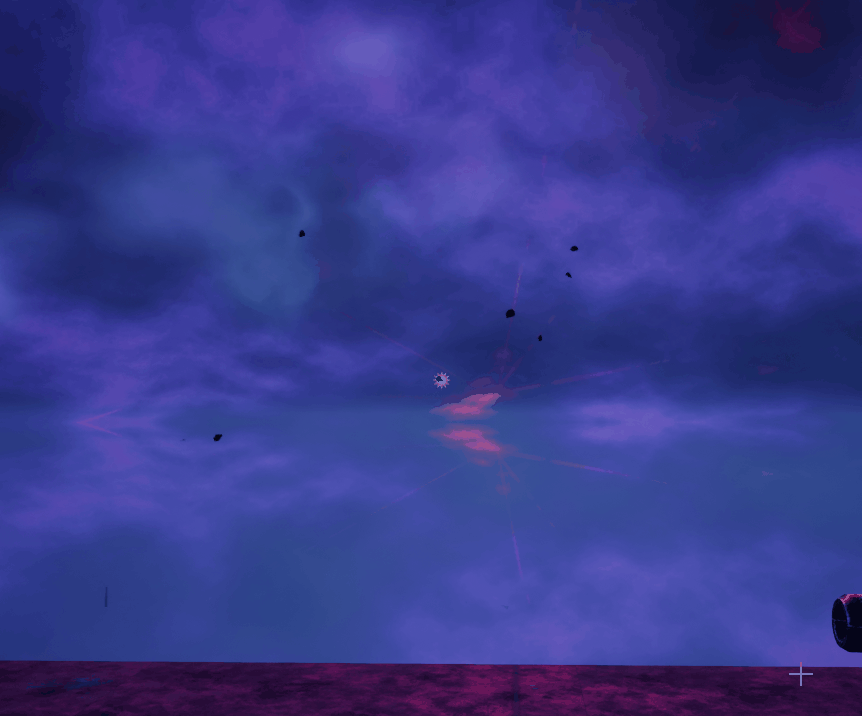 Standard spherical explosion for when anything explodes in the air.