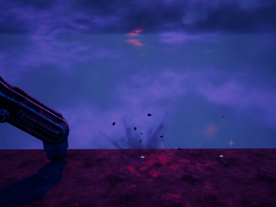 Imagine this but playing the burst but way faster. This is used for whenever the boss 1 lazer is impacting a surface.