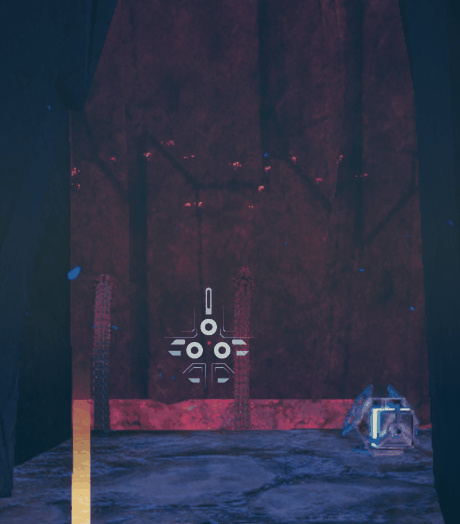 The grenade launcher trail with the muzzle flash.