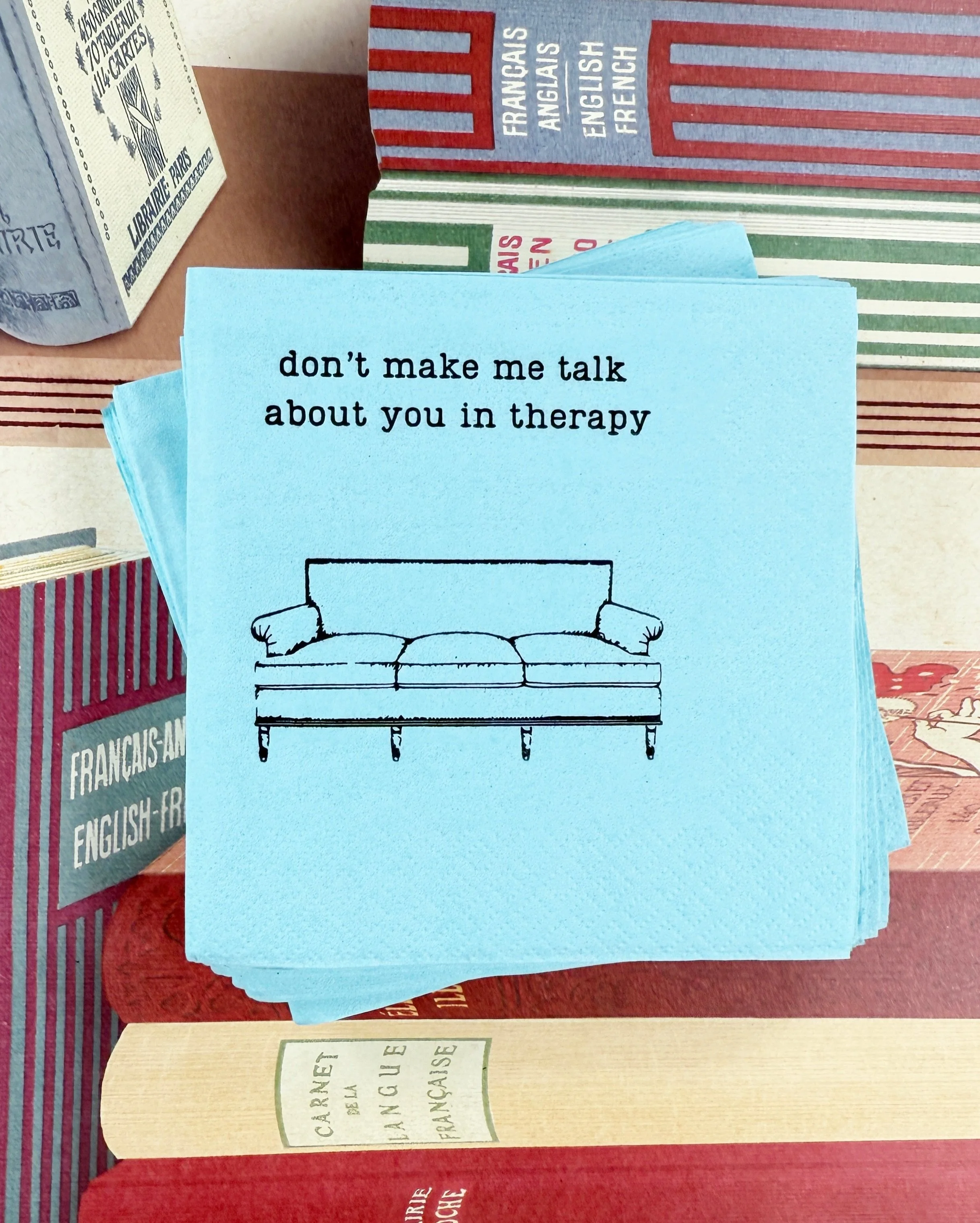 When all else fails, find the funny! New napkins to keep you laughing are now in my shop.