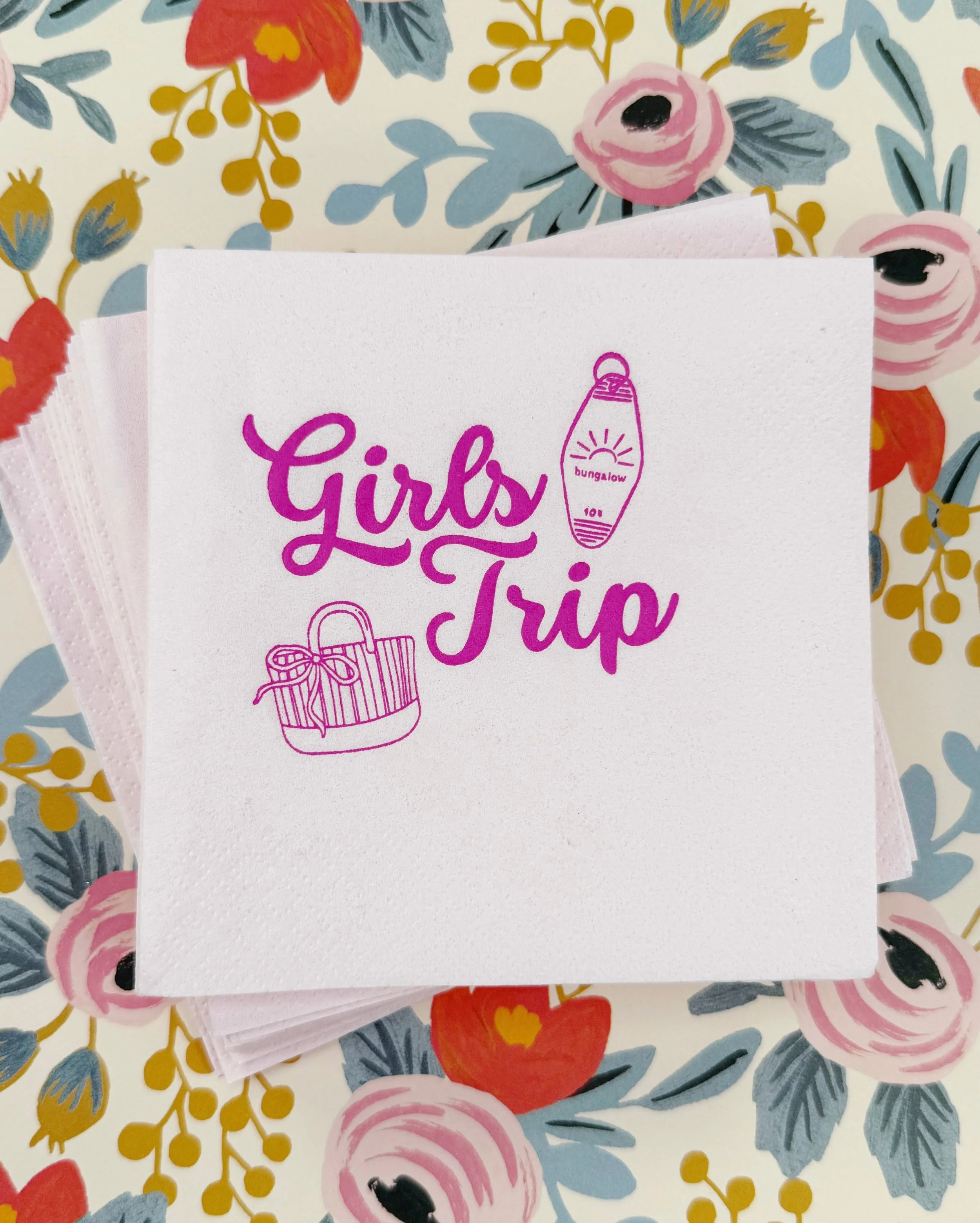 Vacay season is here and these napkins are ready to travel!
