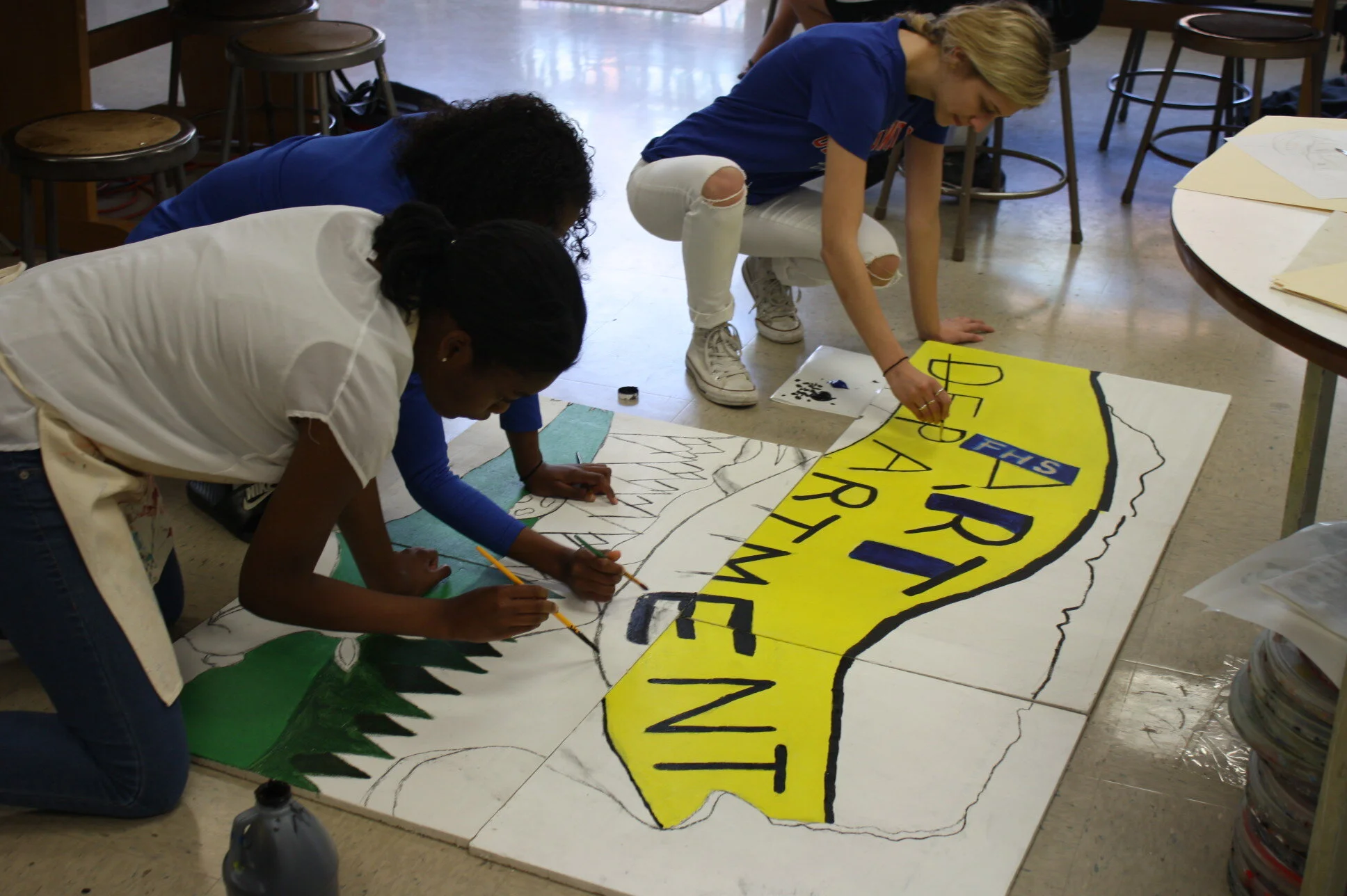 Fine Arts 2 Collaborative Tile Mural
