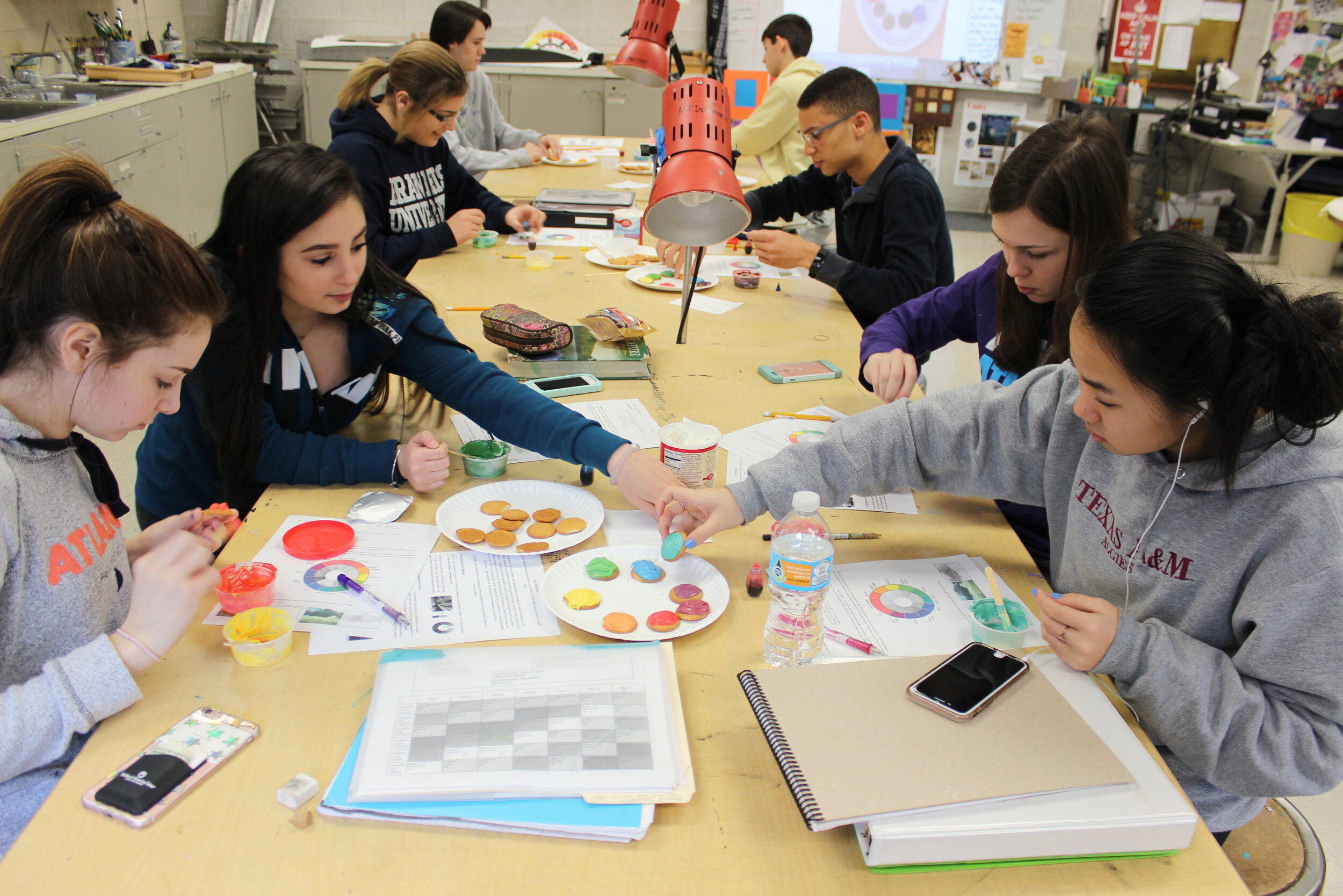 Cookie Color Wheels in Fine Arts 1