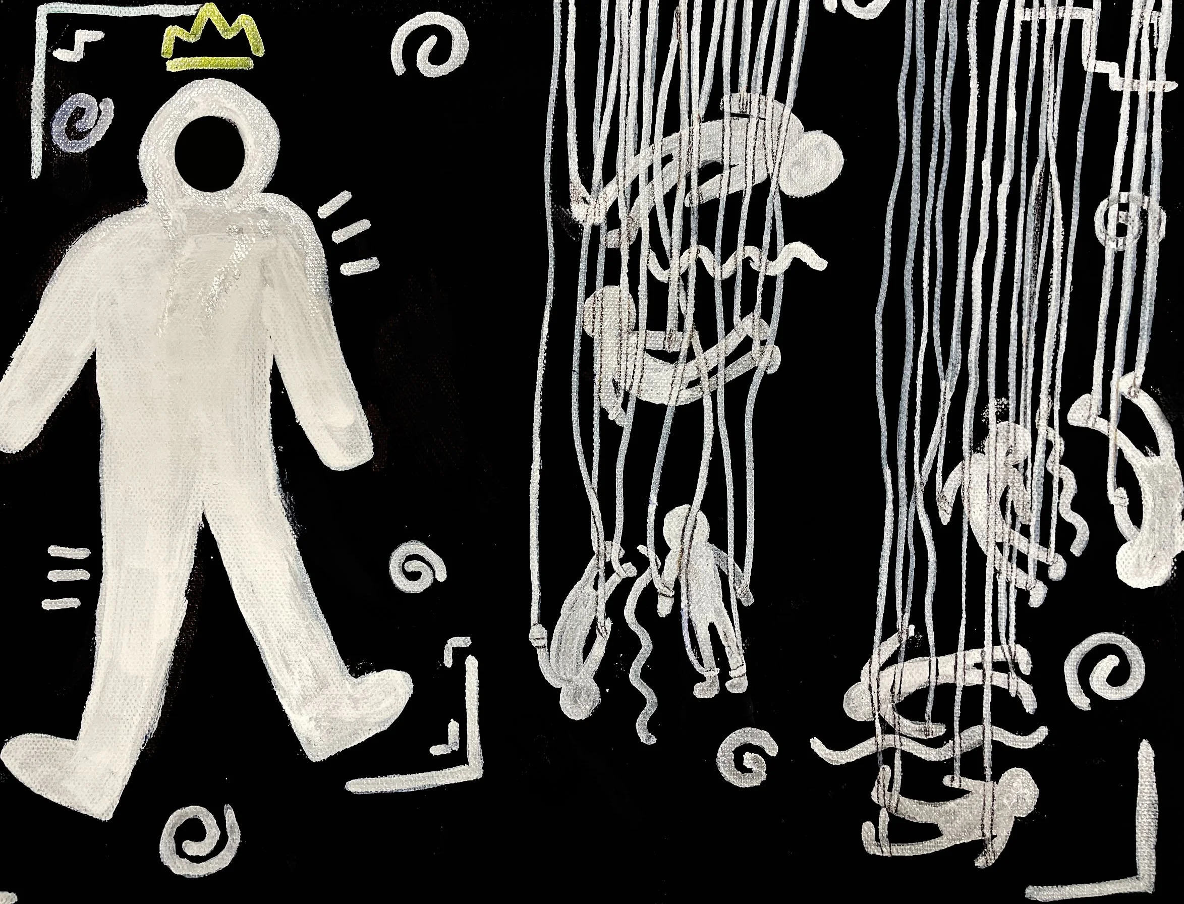 Drawing inspired by Keith Harring