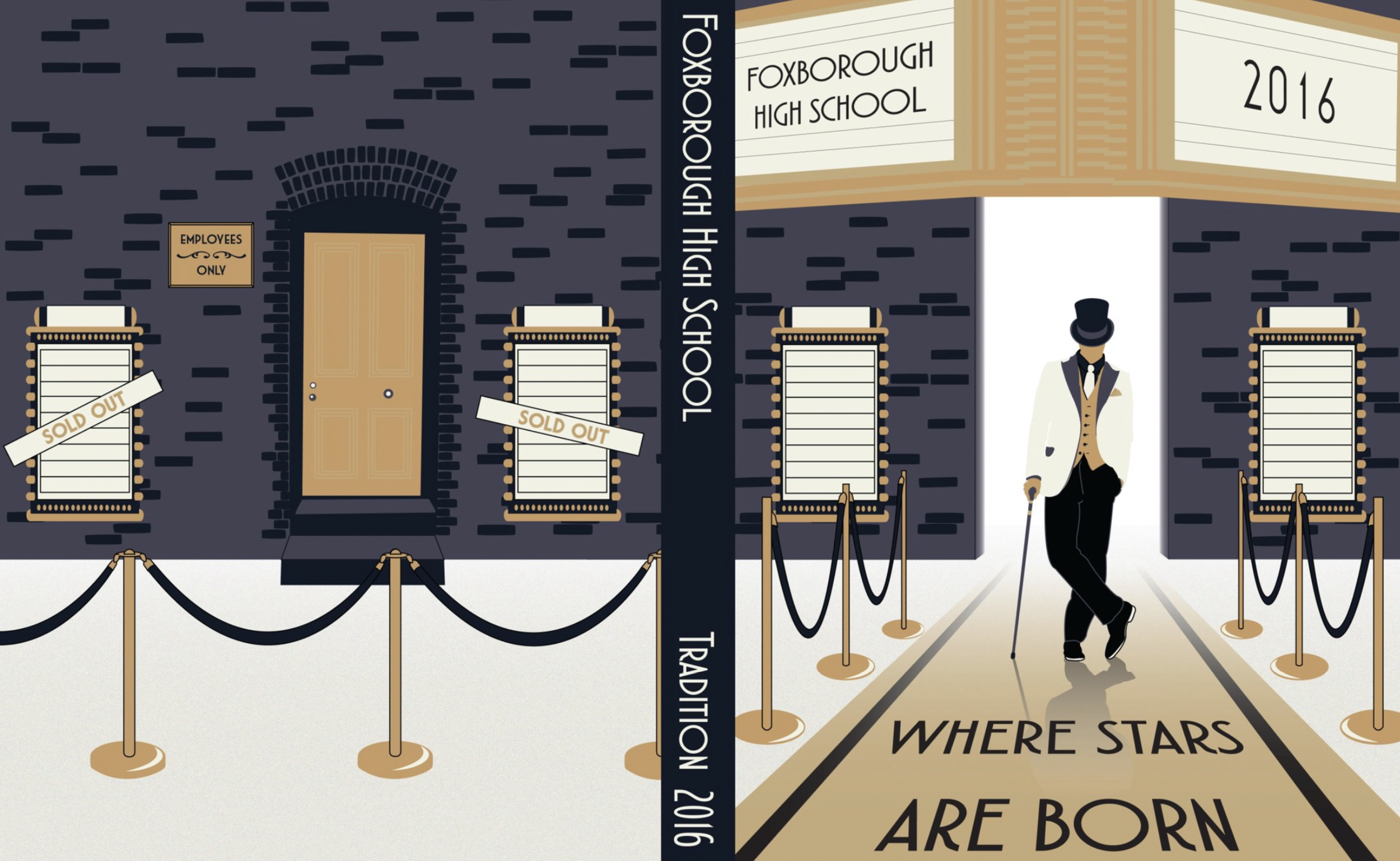 FHS Yearbook Cover Design by Ethan Hicks