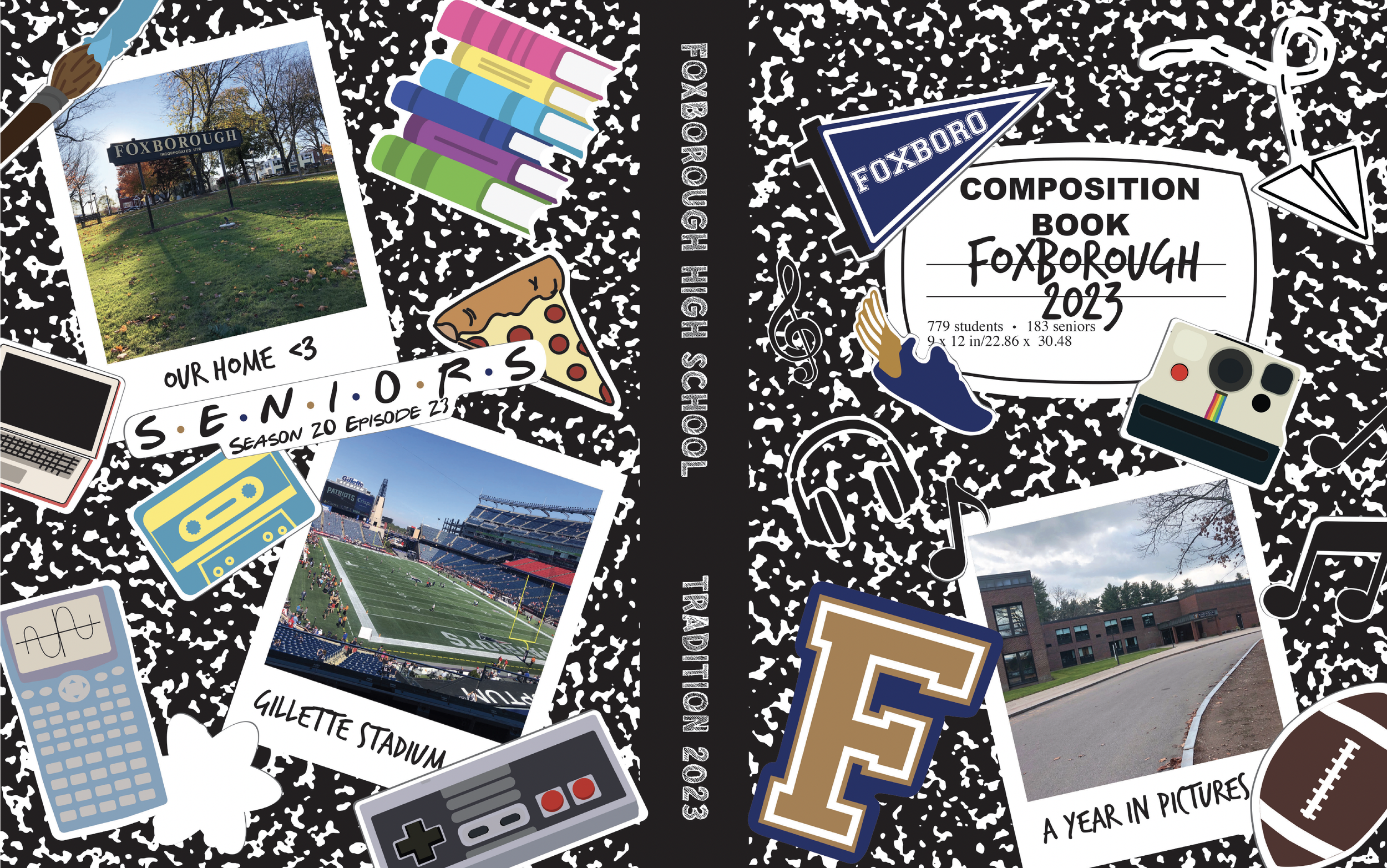 FHS Yearbook Cover Design by Kyla Palmer