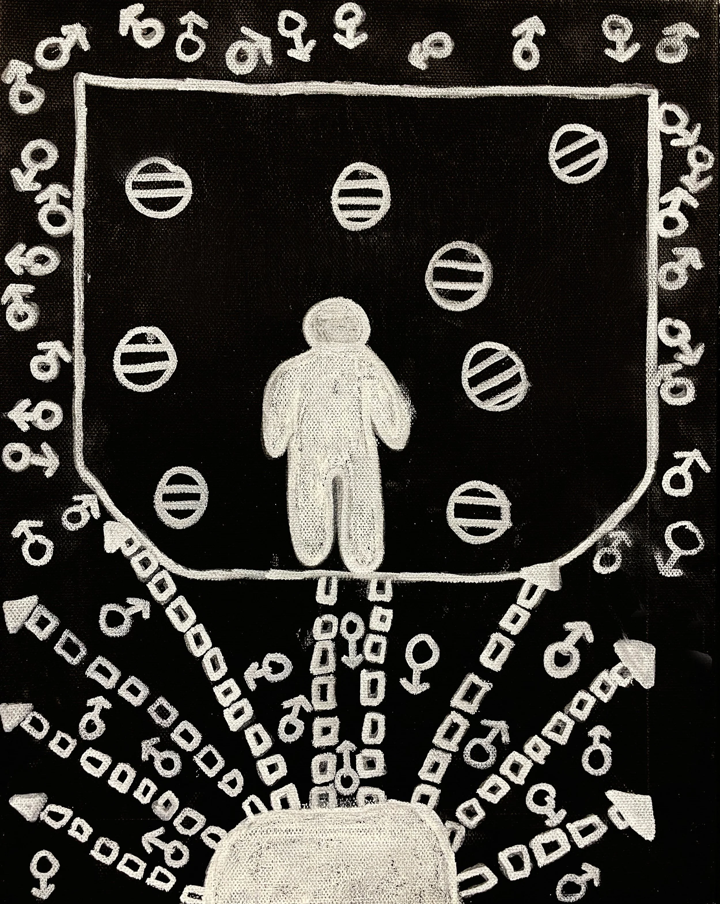Collaborative Drawing inspired by Keith Harring