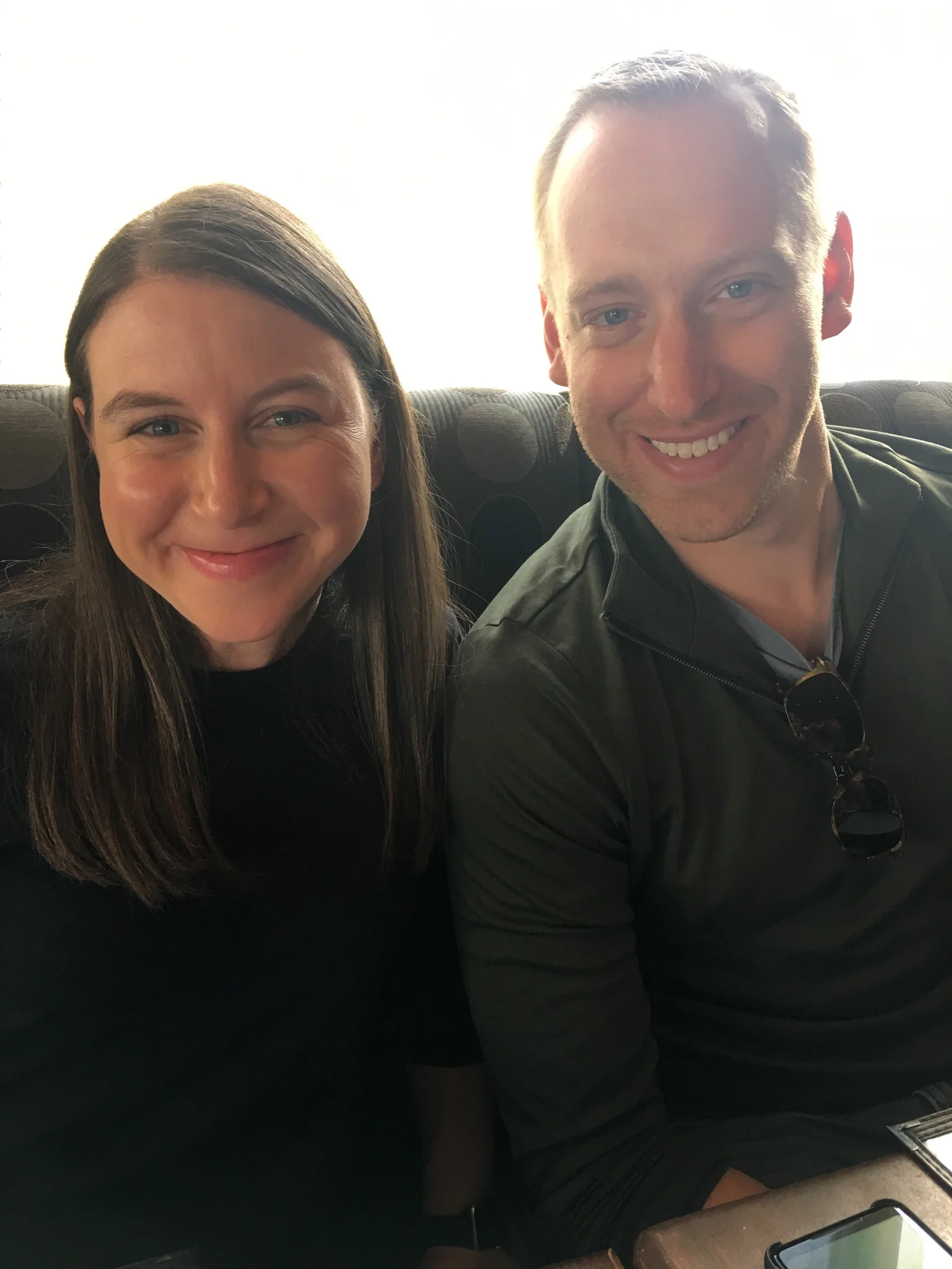 A recent photo of us - without sunglasses! Yay! 😎 