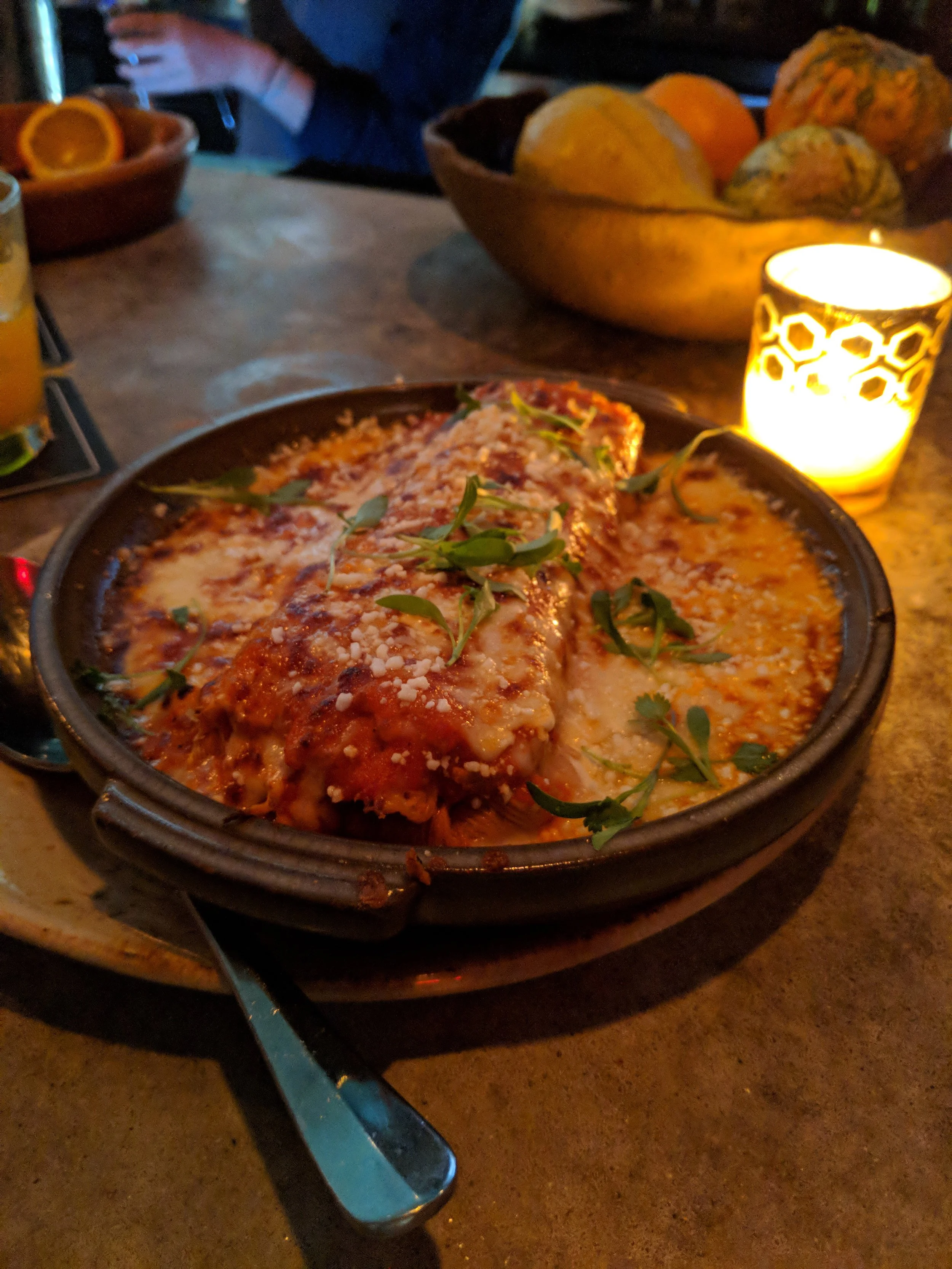 Always awesome chicken tamale at Burro Bar. Yum!