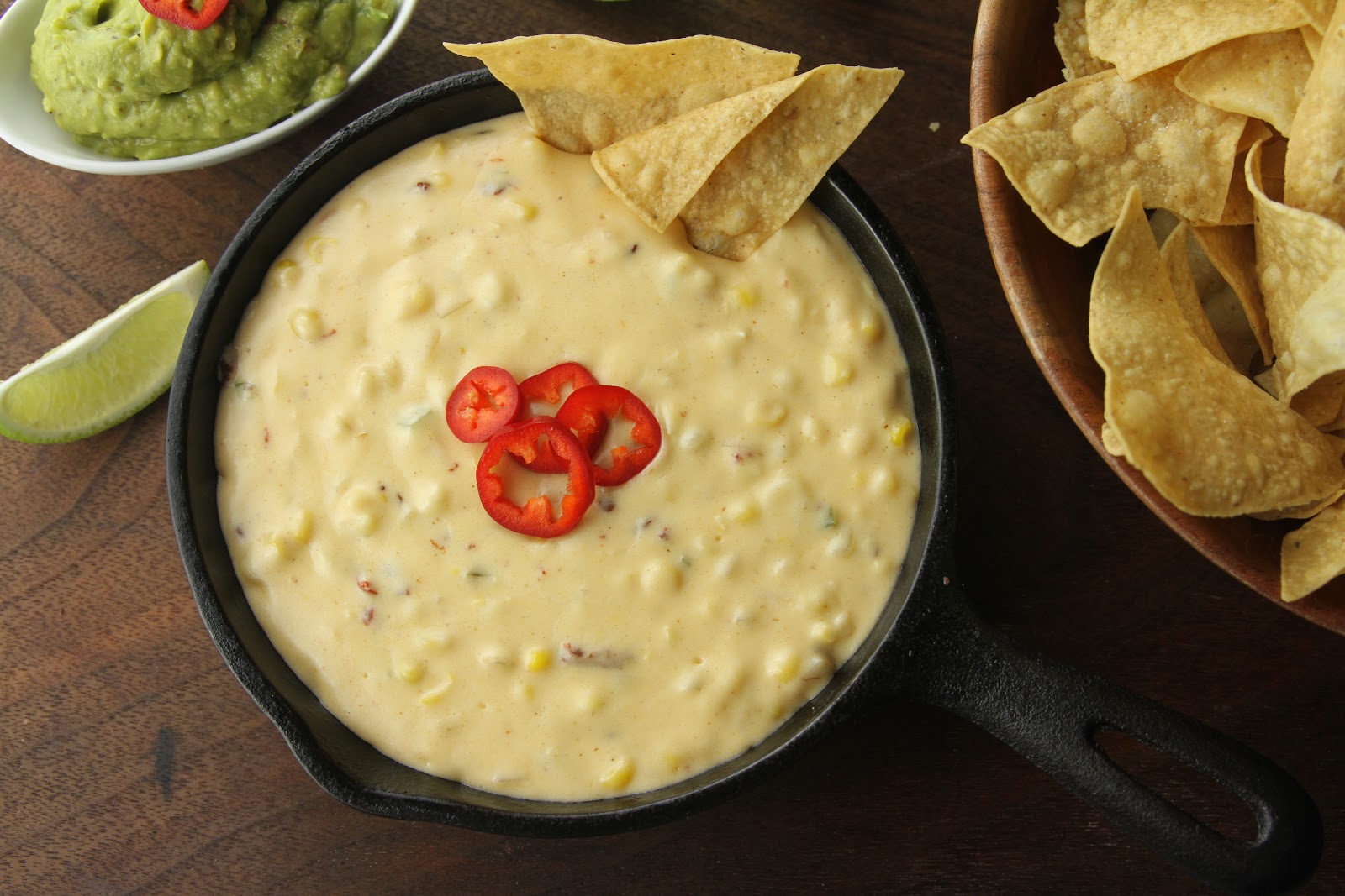 Fresh, hot, gluten free queso.