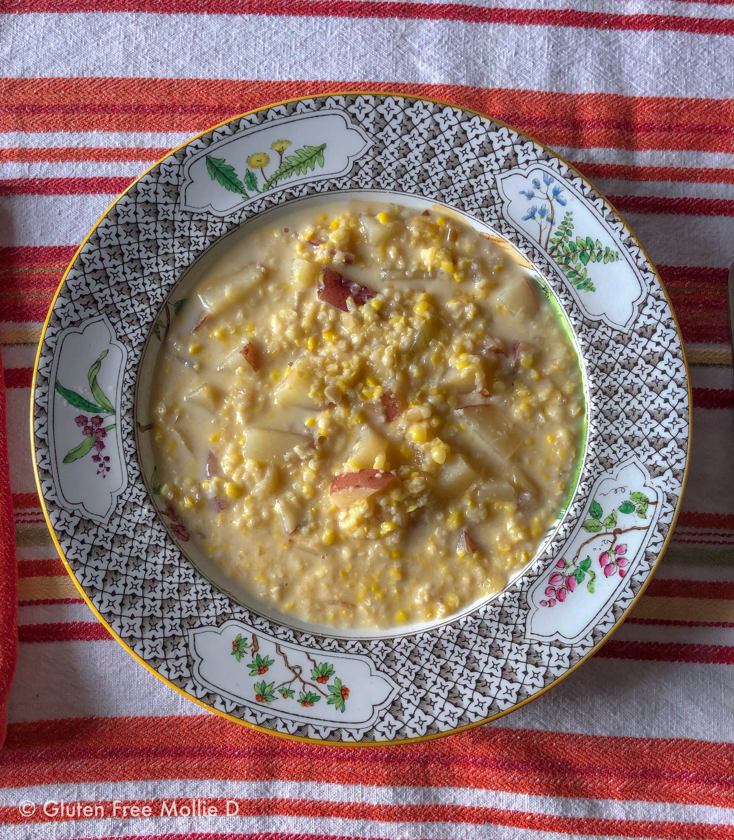 Corn chowder on Saturday afternoon