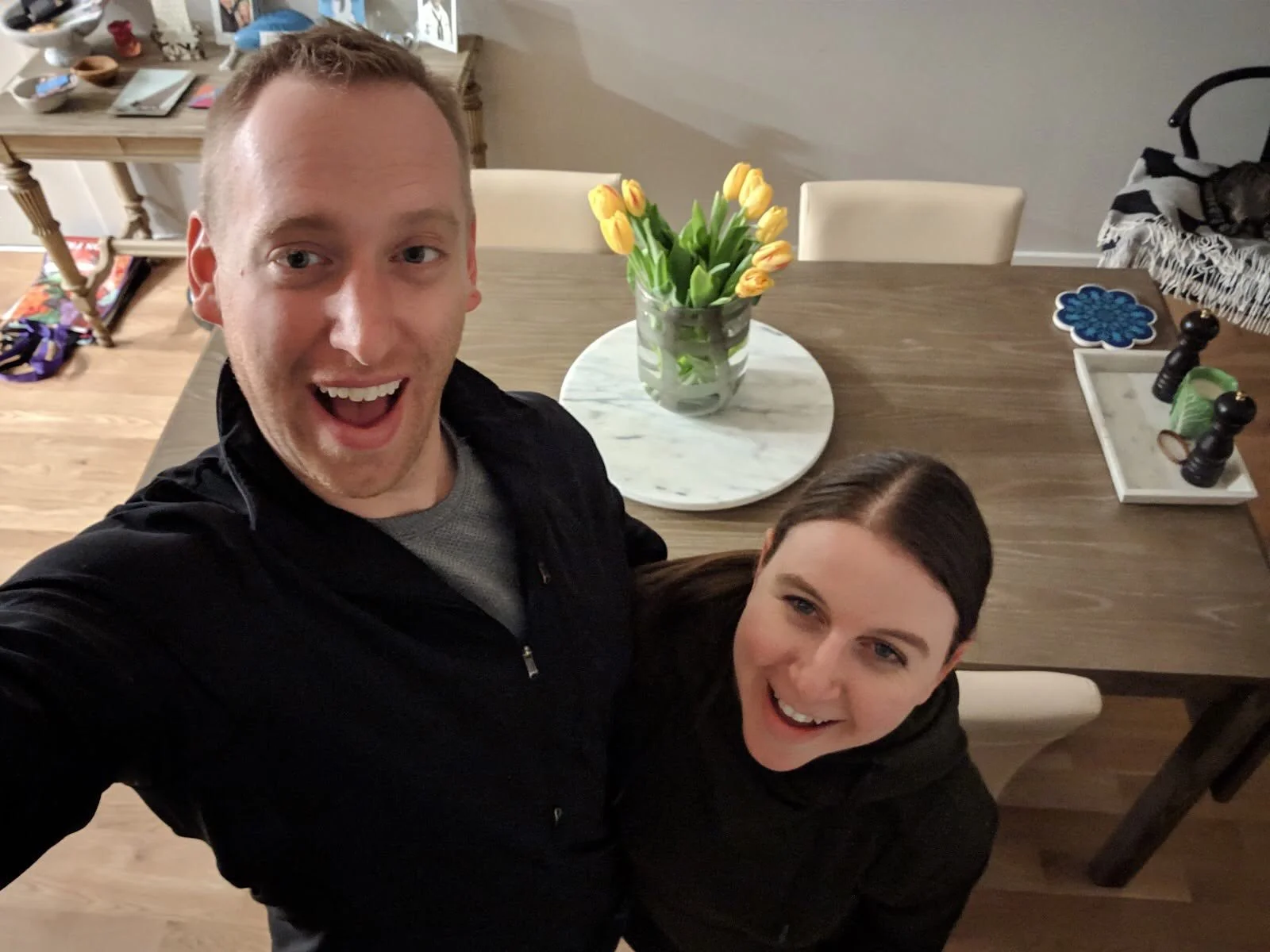 A fun photo during a healthier weekend!
